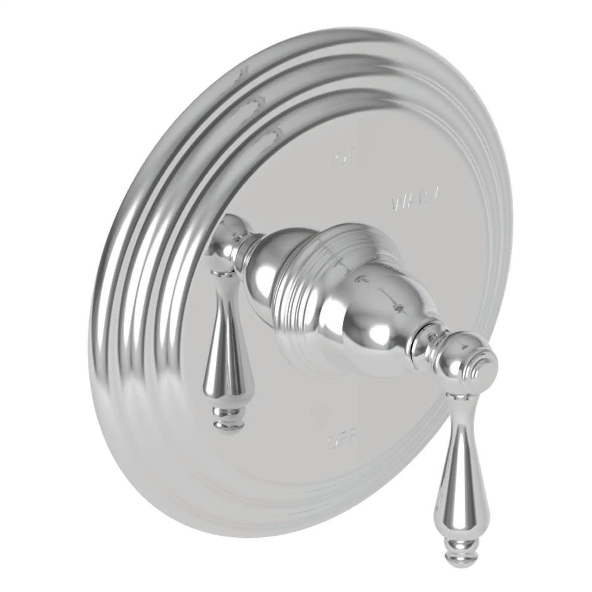 polished chrome shower trim plate