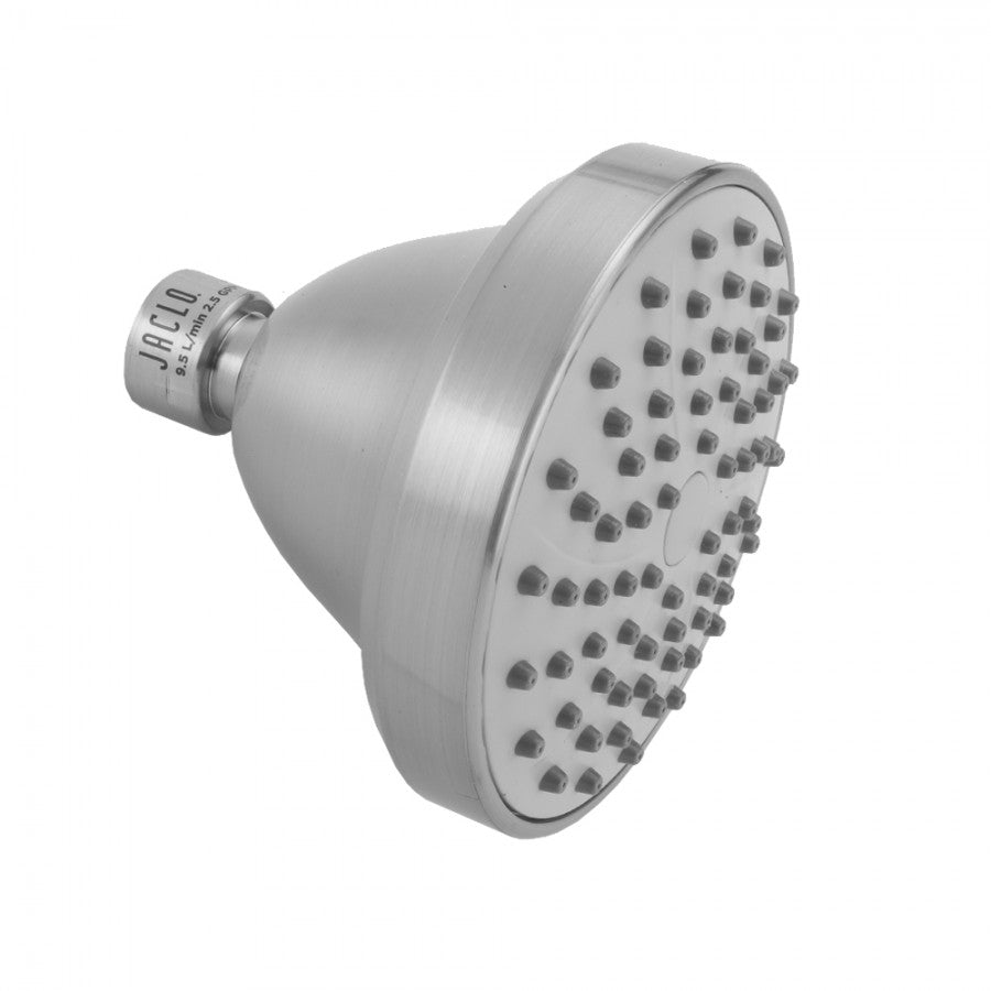 polished chrome shower head