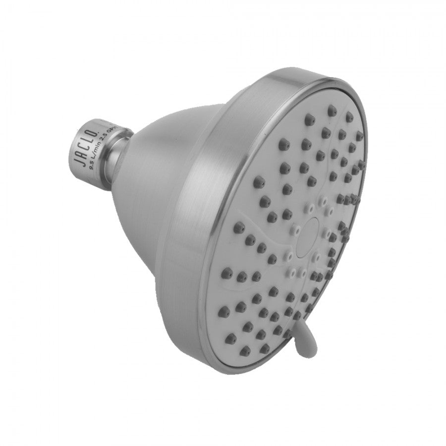 polished chrome shower head