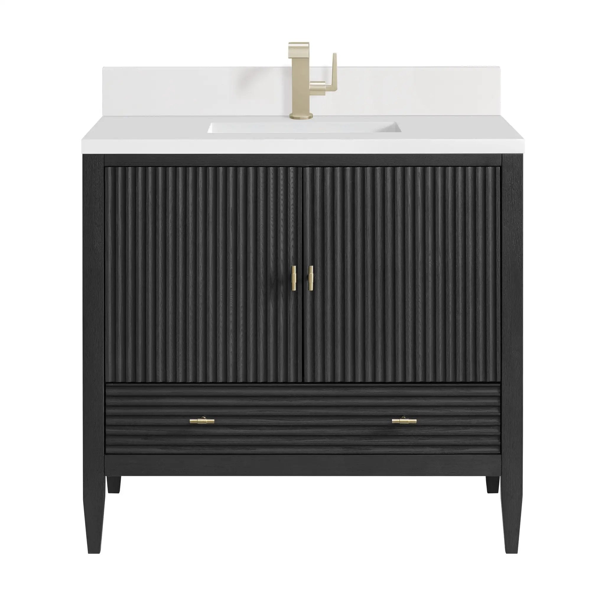 James Martin Myrrin 36" Vanity Set - Carbon Oak by James Martin Vanities