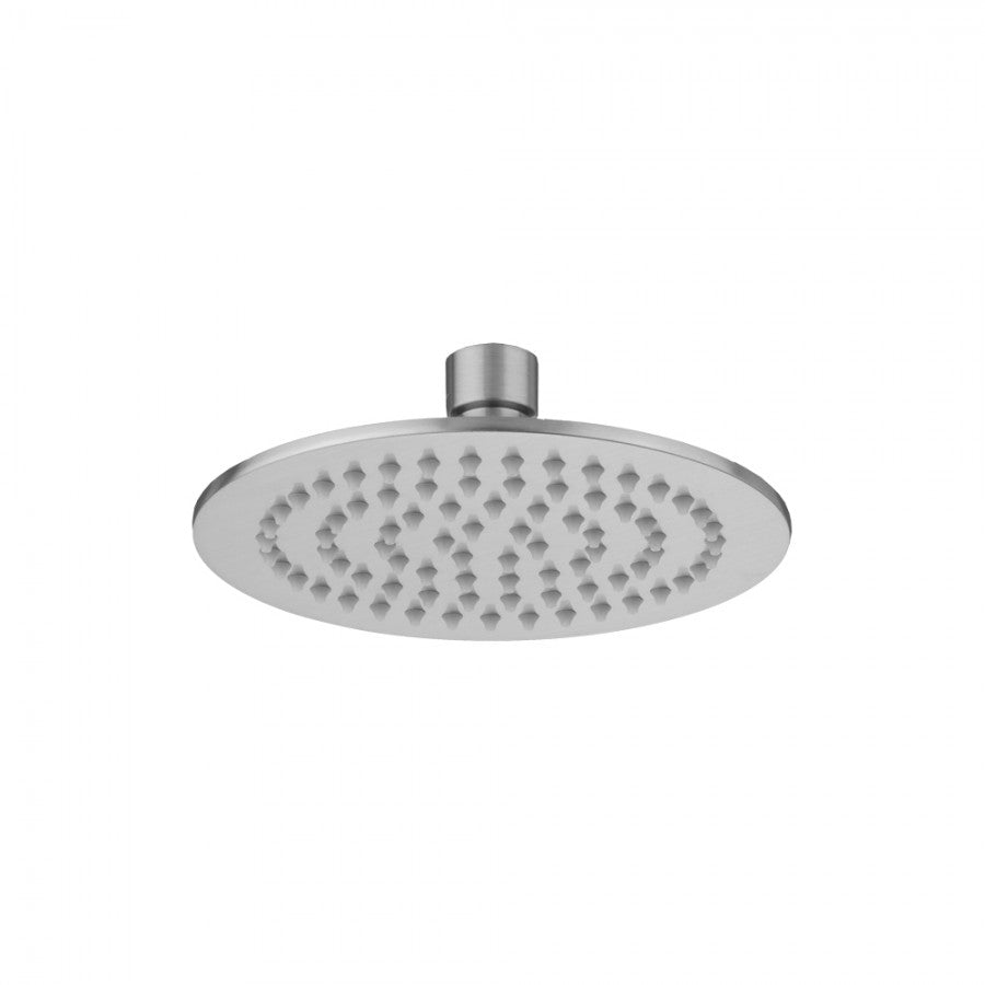 polished chrome shower head