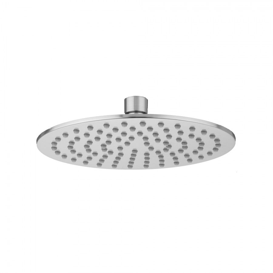 polished chrome shower head