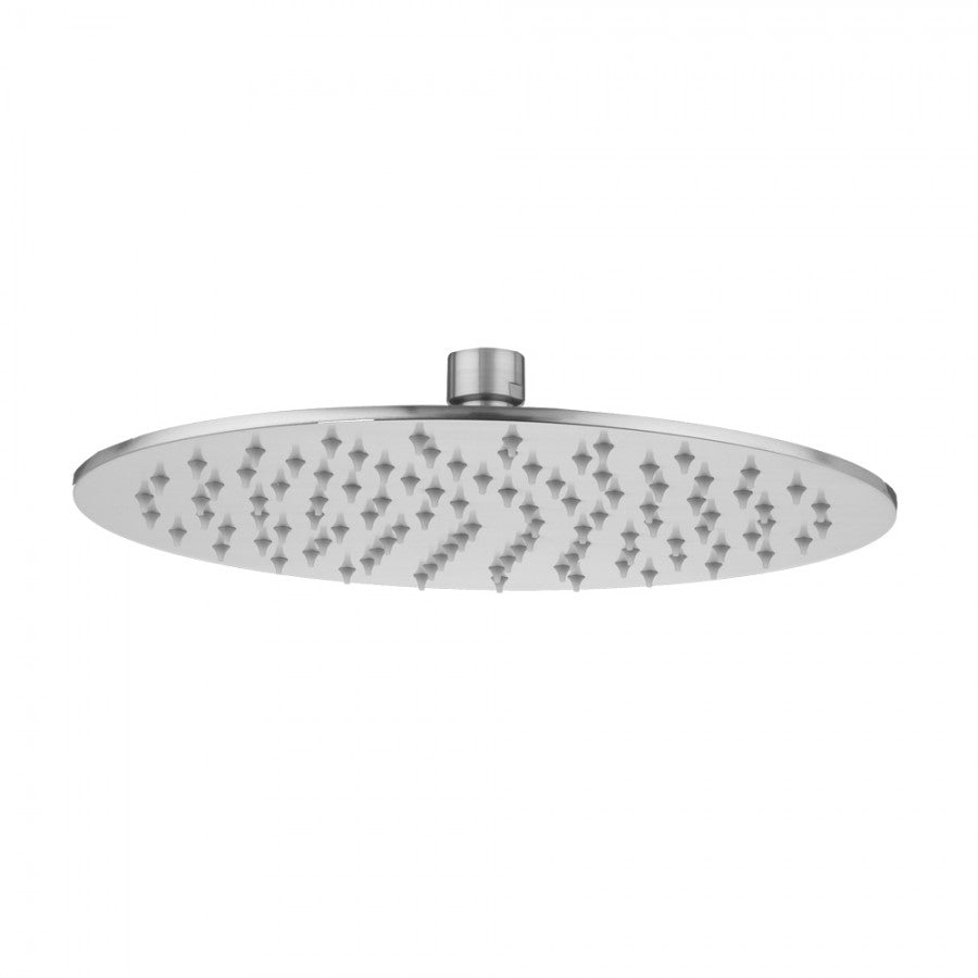 polished chrome shower head