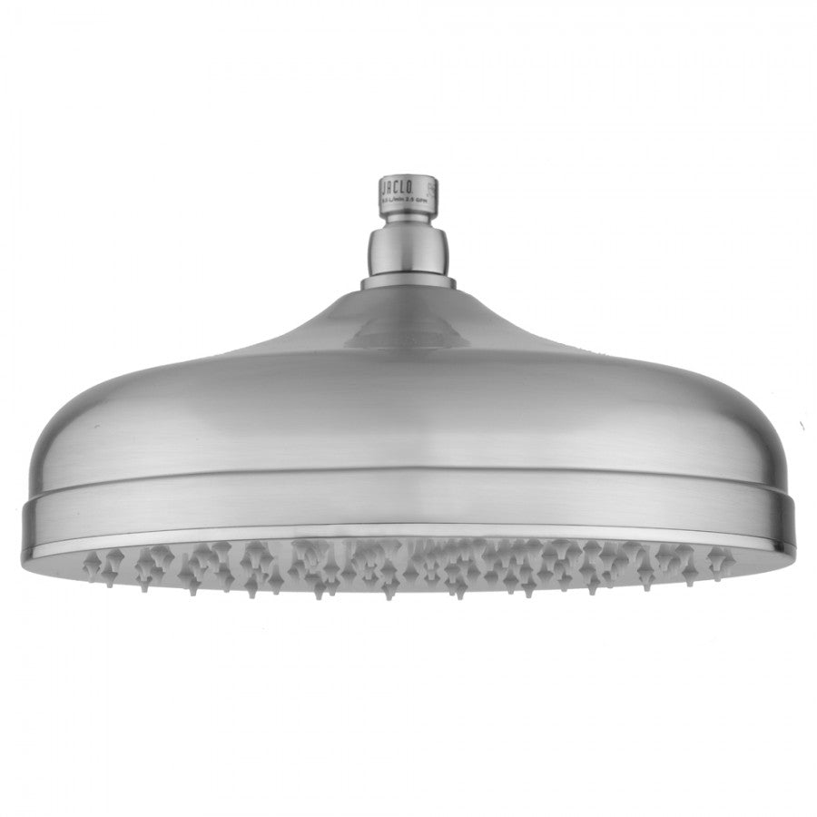 polished chrome shower head