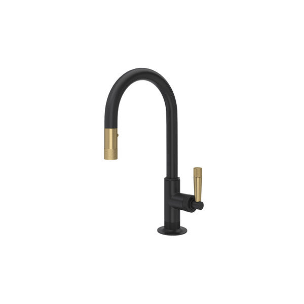 Rohl Graceline Pull-Down Bar/Food Prep Kitchen Faucet with C-Spout