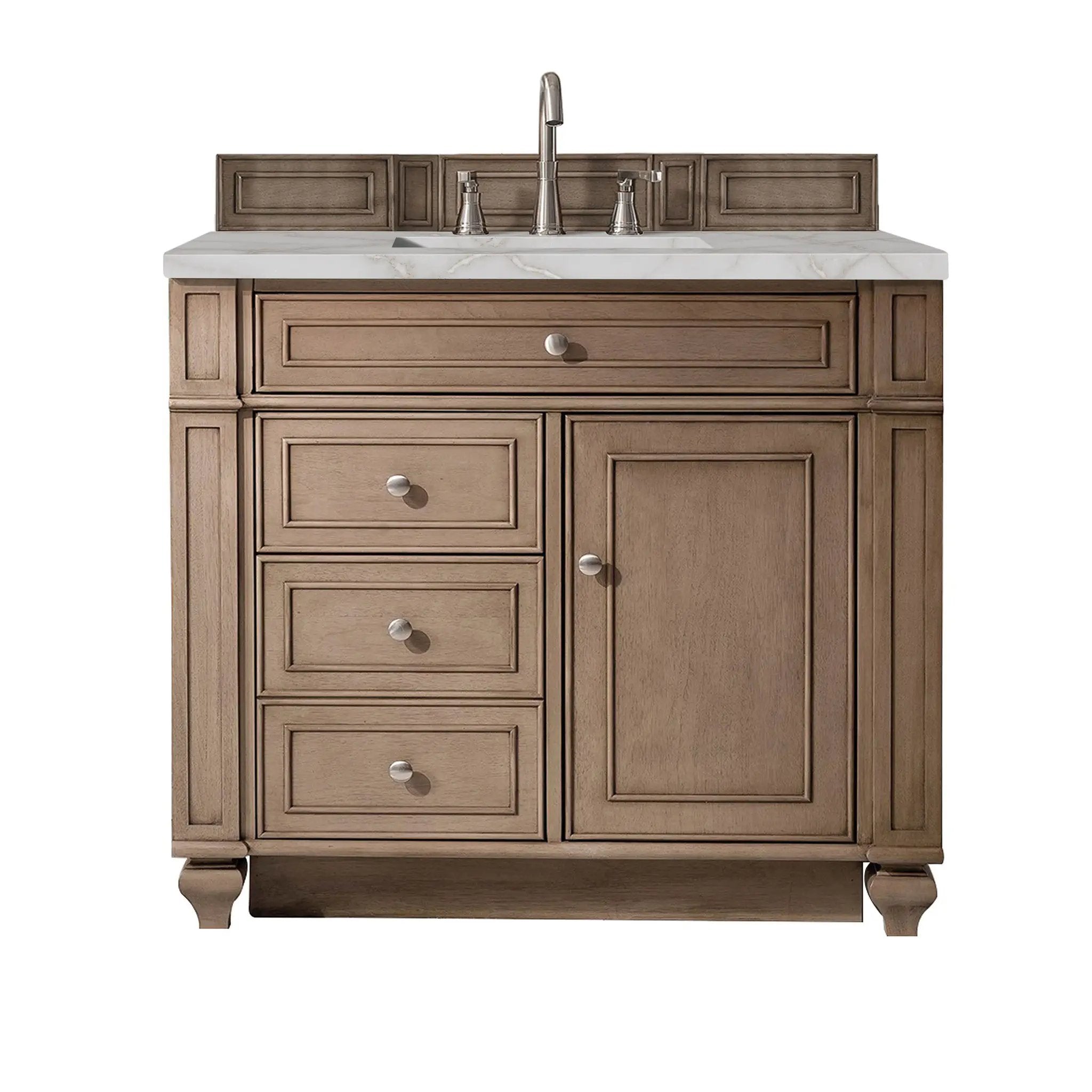 James Martin Bristol 36" Single Vanity Set - Whitewashed Walnut by James Martin Vanities