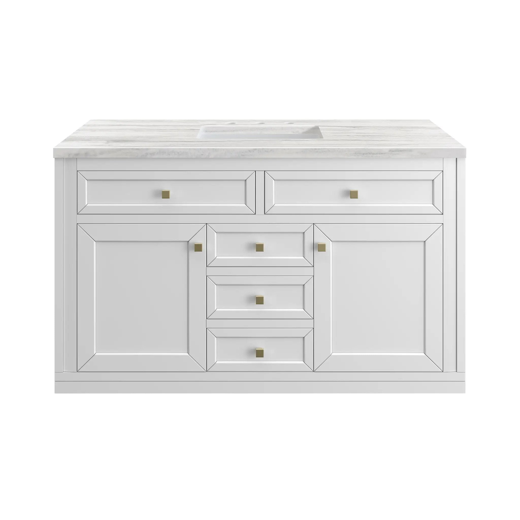James Martin Chicago 48" Single Vanity Set - Glossy White by James Martin Vanities