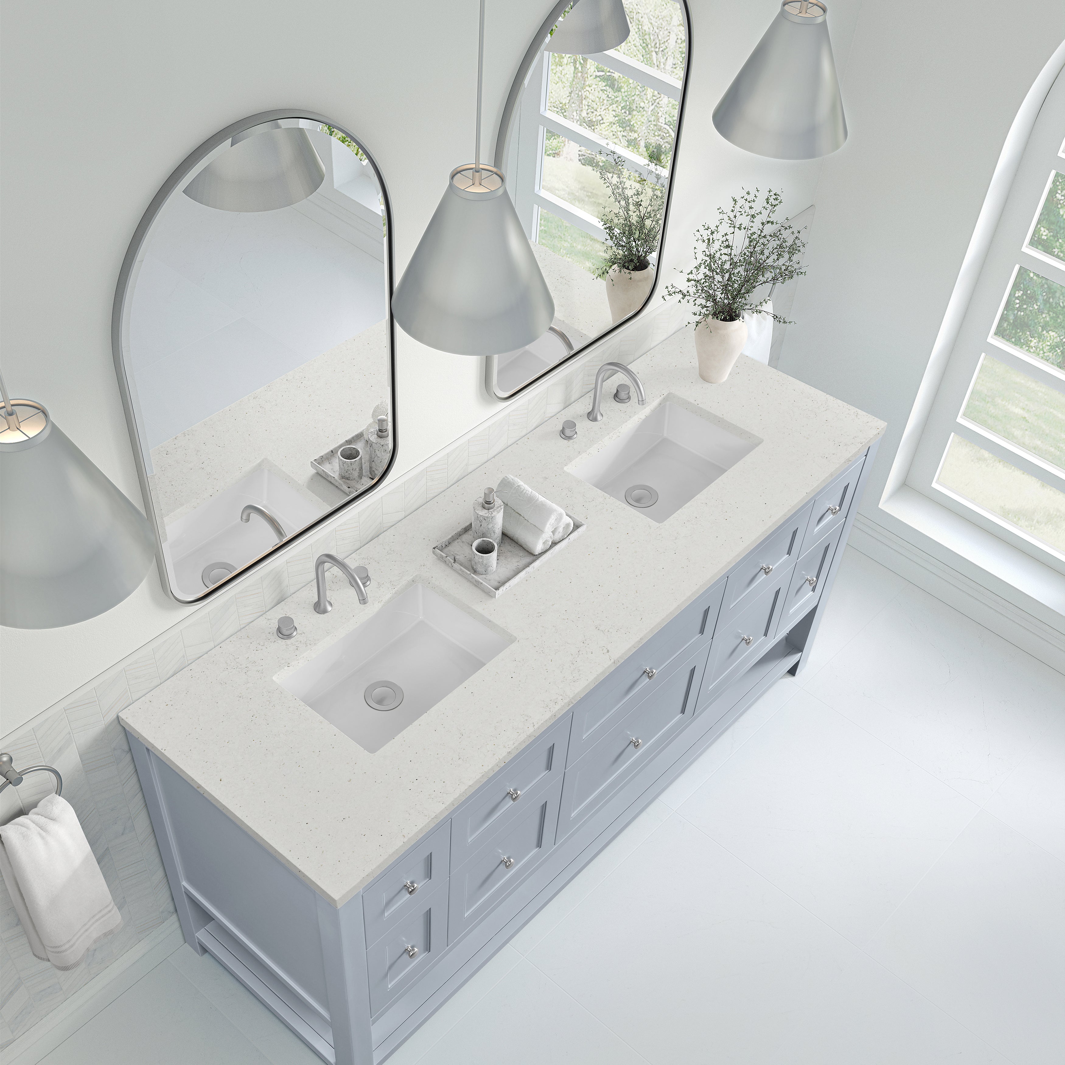 lime delight quartz top vanity