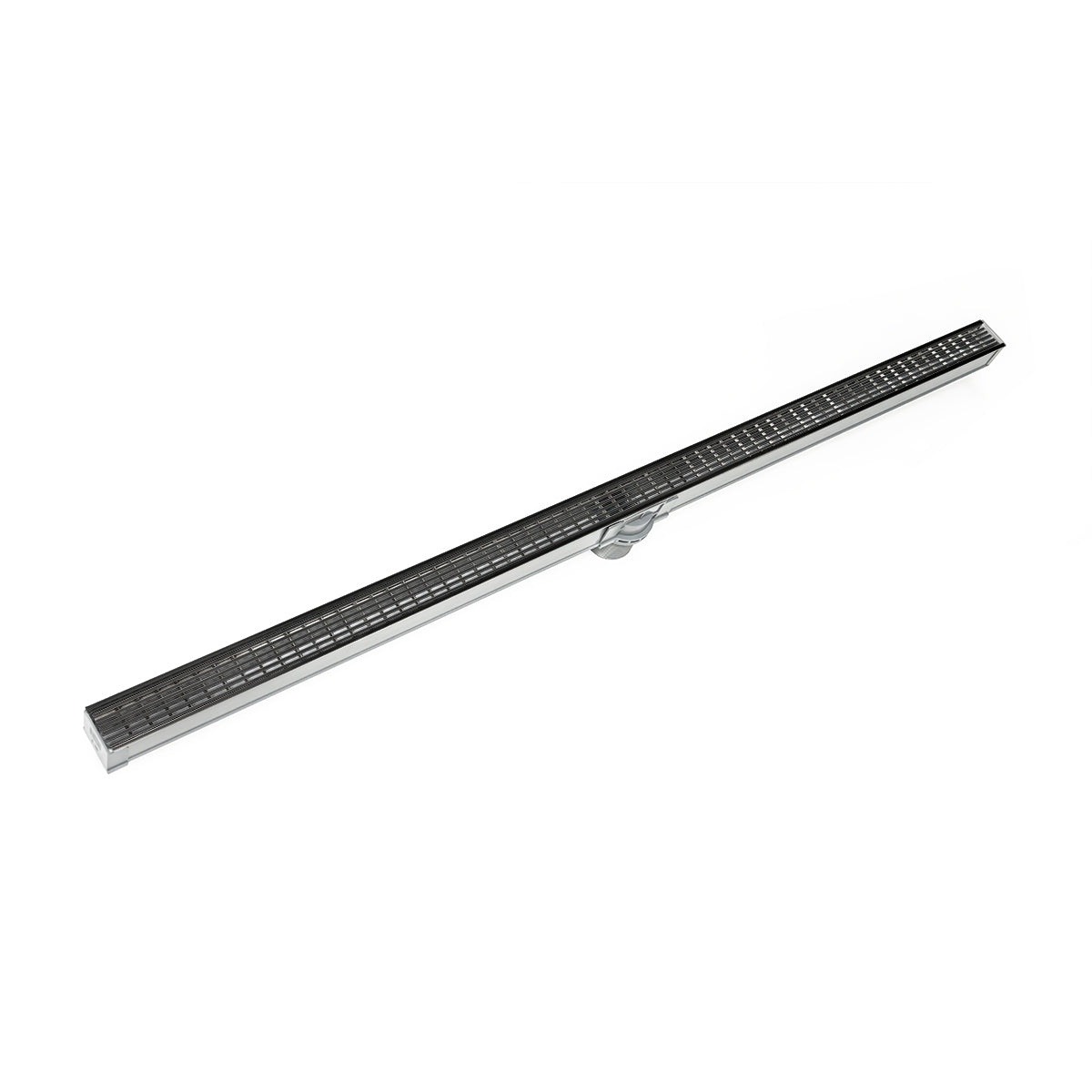 Infinity Drain 48" S-PVC Series Site Sizable Linear Drain Kit with 1 1/2" Wedge Wire Grate