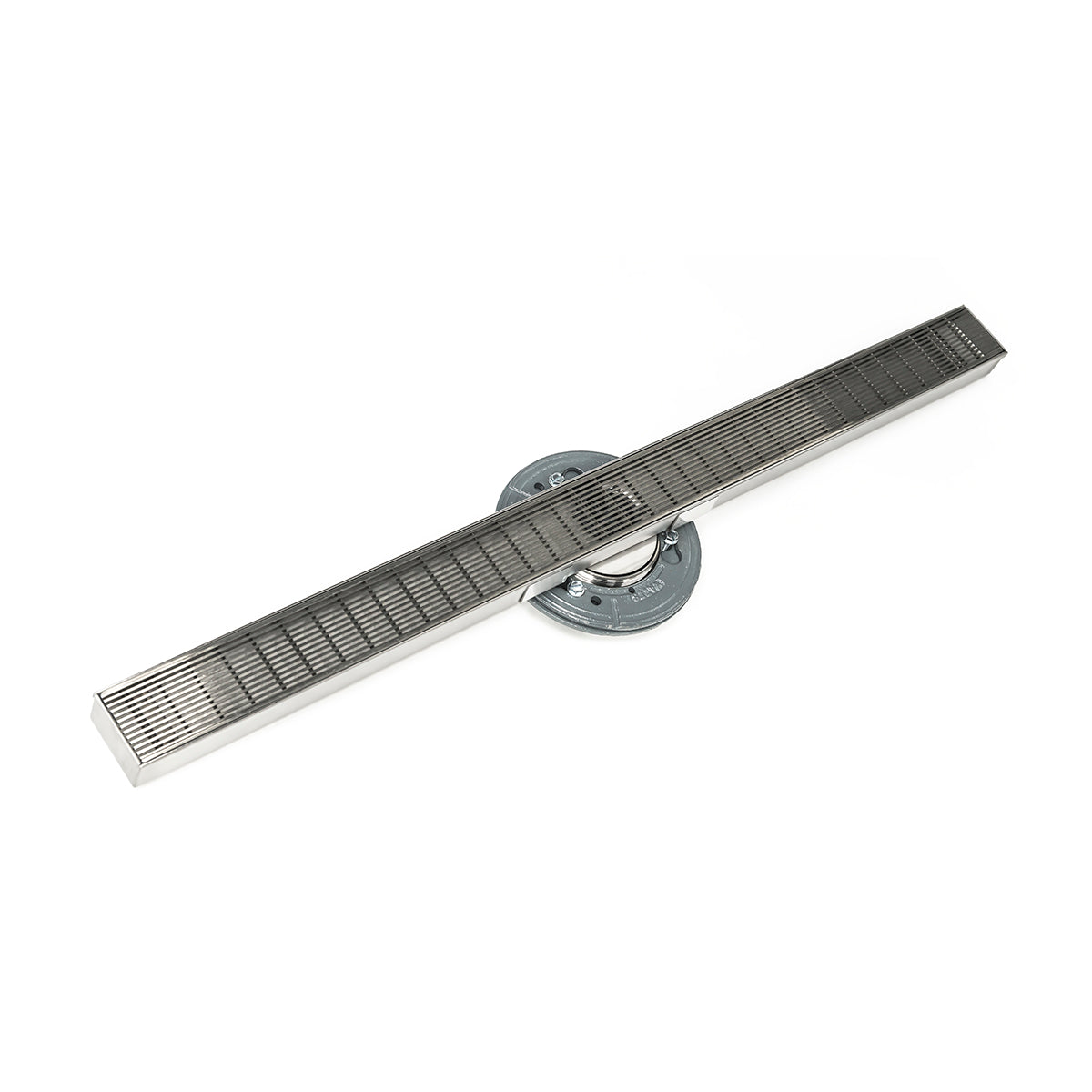 Infinity Drain 36" S-Stainless Steel Series High Flow Site Sizable Linear Drain Kit with 2 1/2" Wedge Wire Grate with ABS Drain Body, 3" Outlet