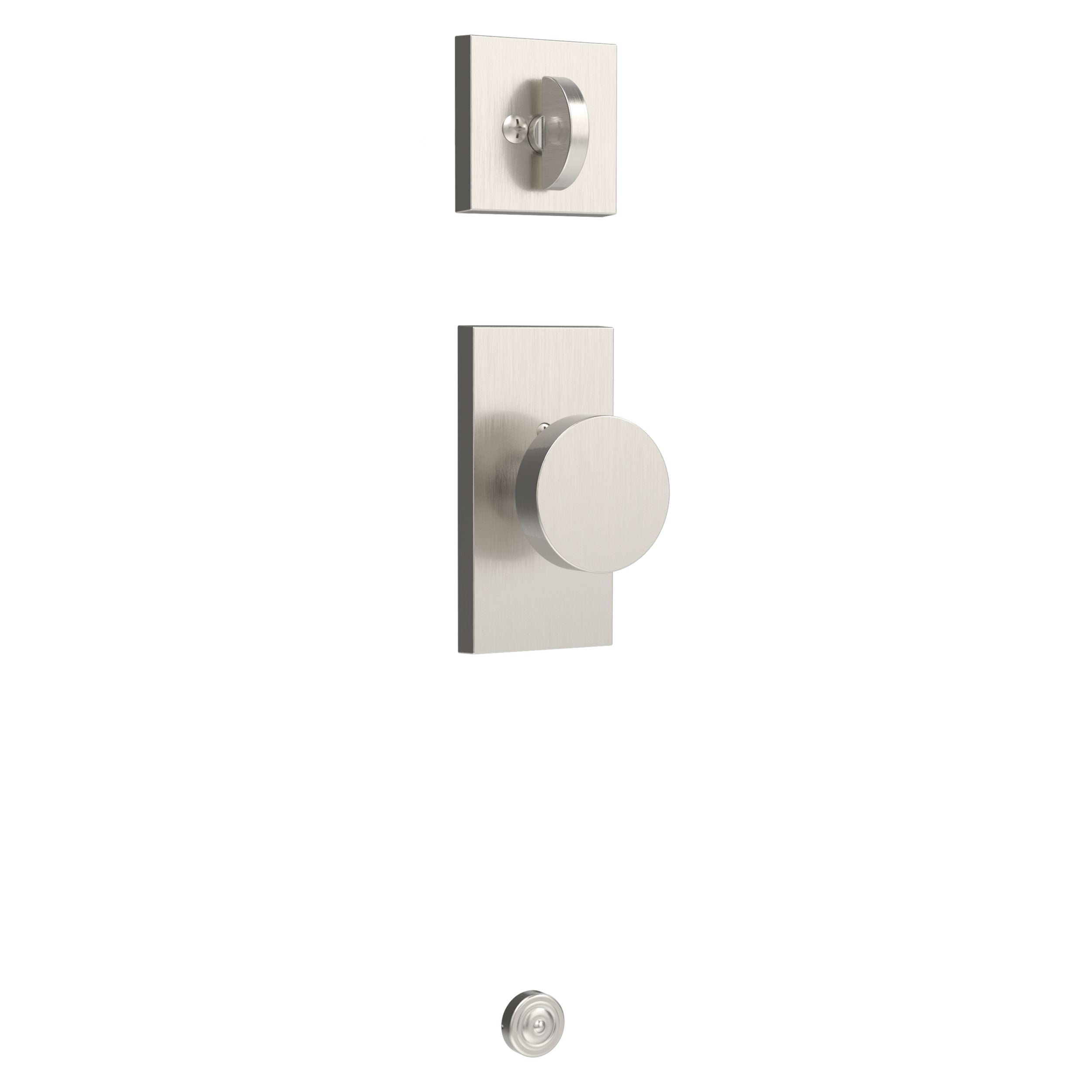 satin nickel door handle and knob