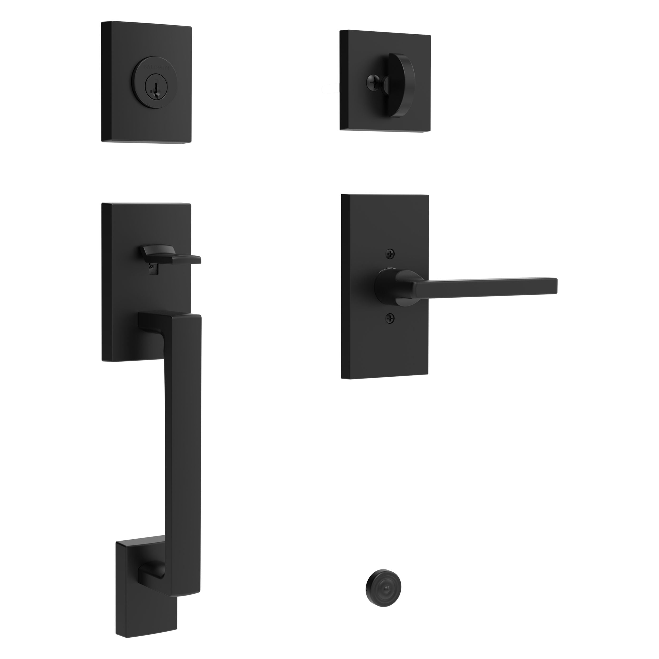 Baldwin Reserve La Jolla Handleset x Square Lever with 5" Interior