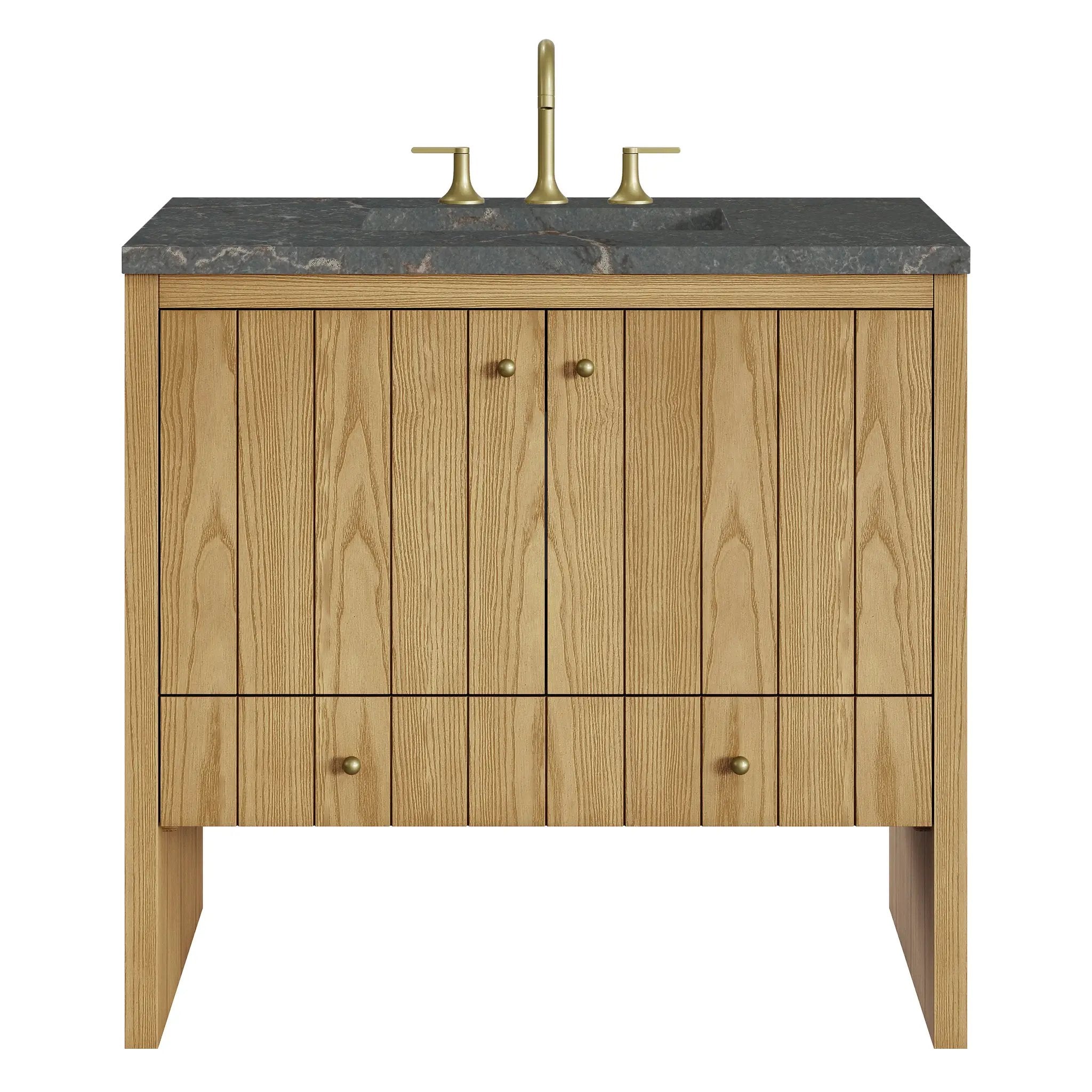 James Martin Hudson 36" Single Vanity Set - Light Natural Oak by James Martin Vanities