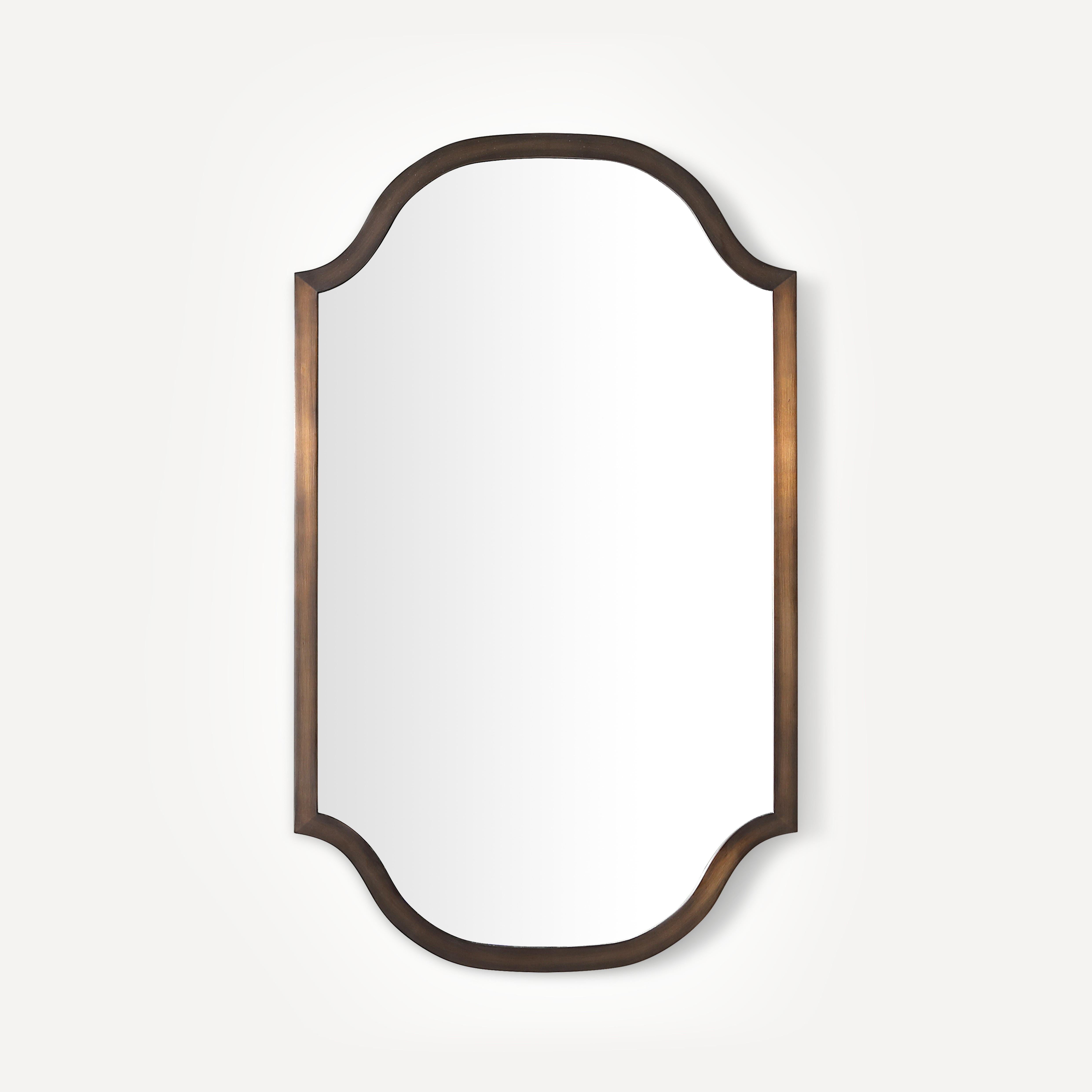 Robern Scalloped Metal Mirror, 24"x 40"x 1-3/16"
