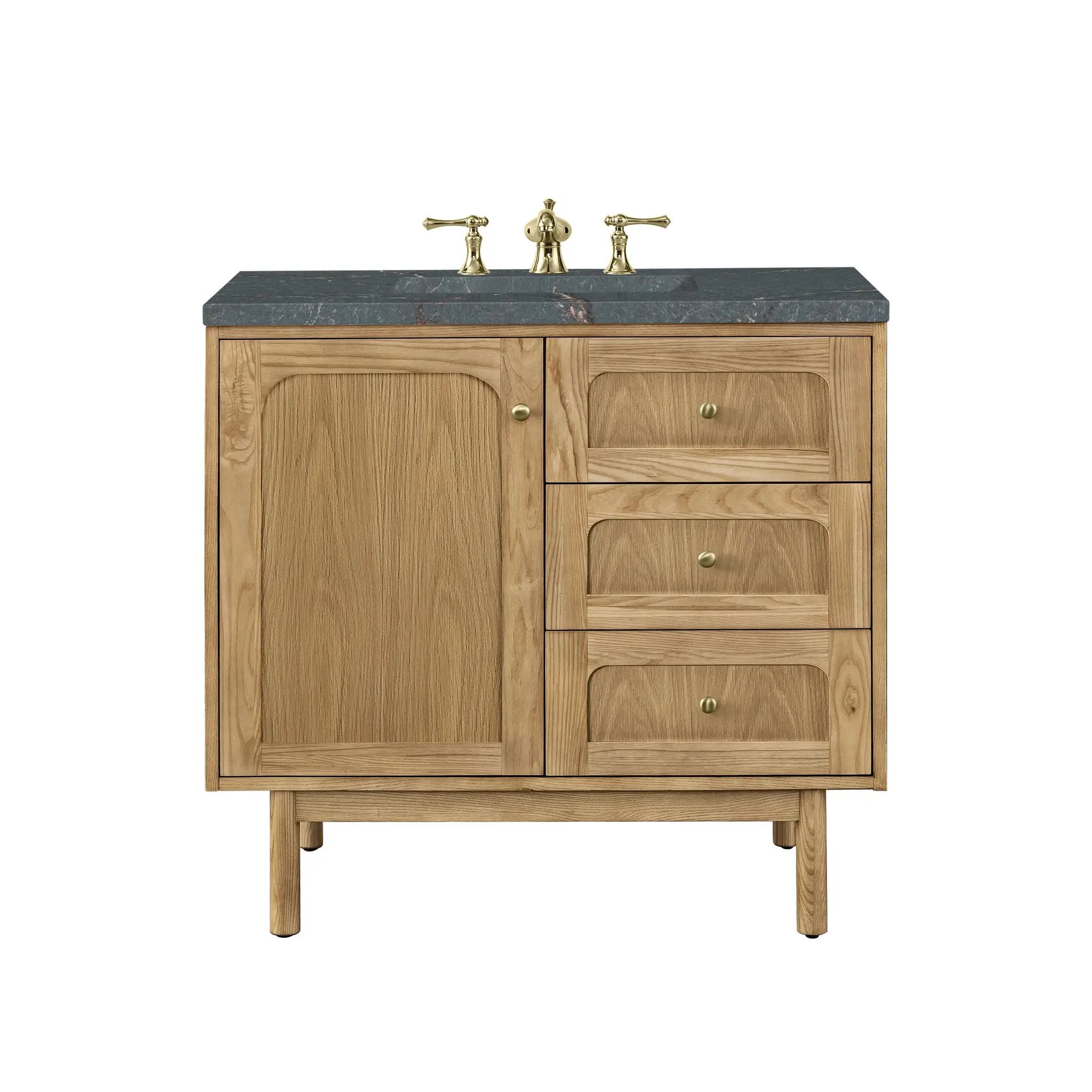 James Martin Laurent 36" Single Vanity Set - Light Natural Oak by James Martin Vanities