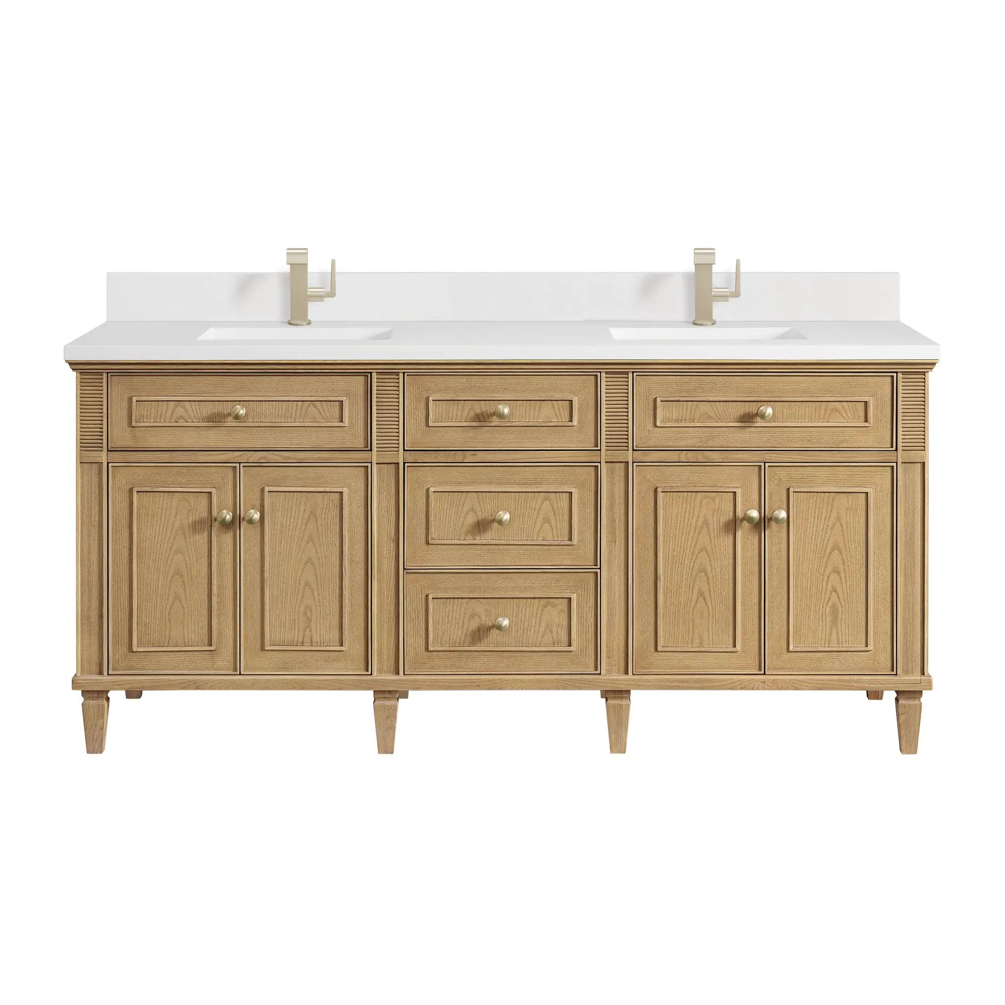 light natural oak vanity