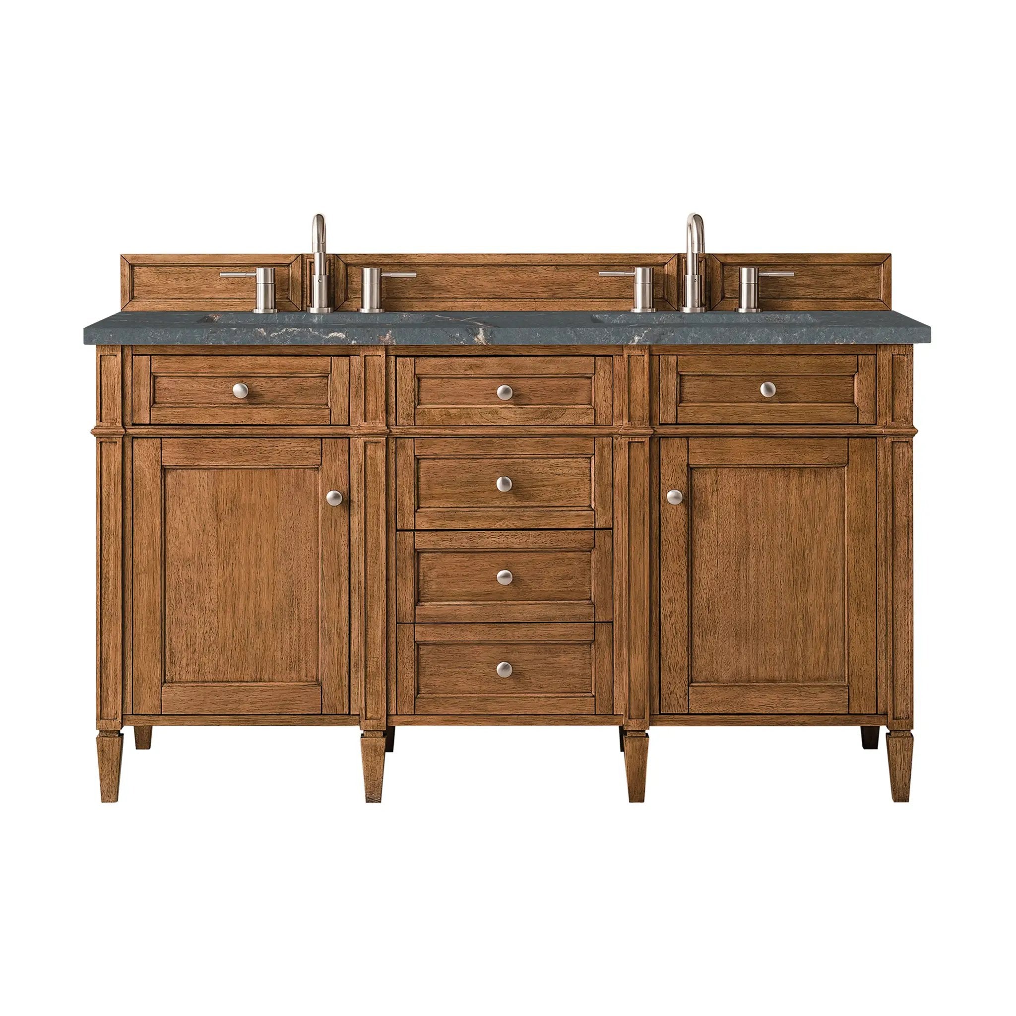 James Martin Brittany 60" Double Vanity Set - Saddle Brown by James Martin Vanities