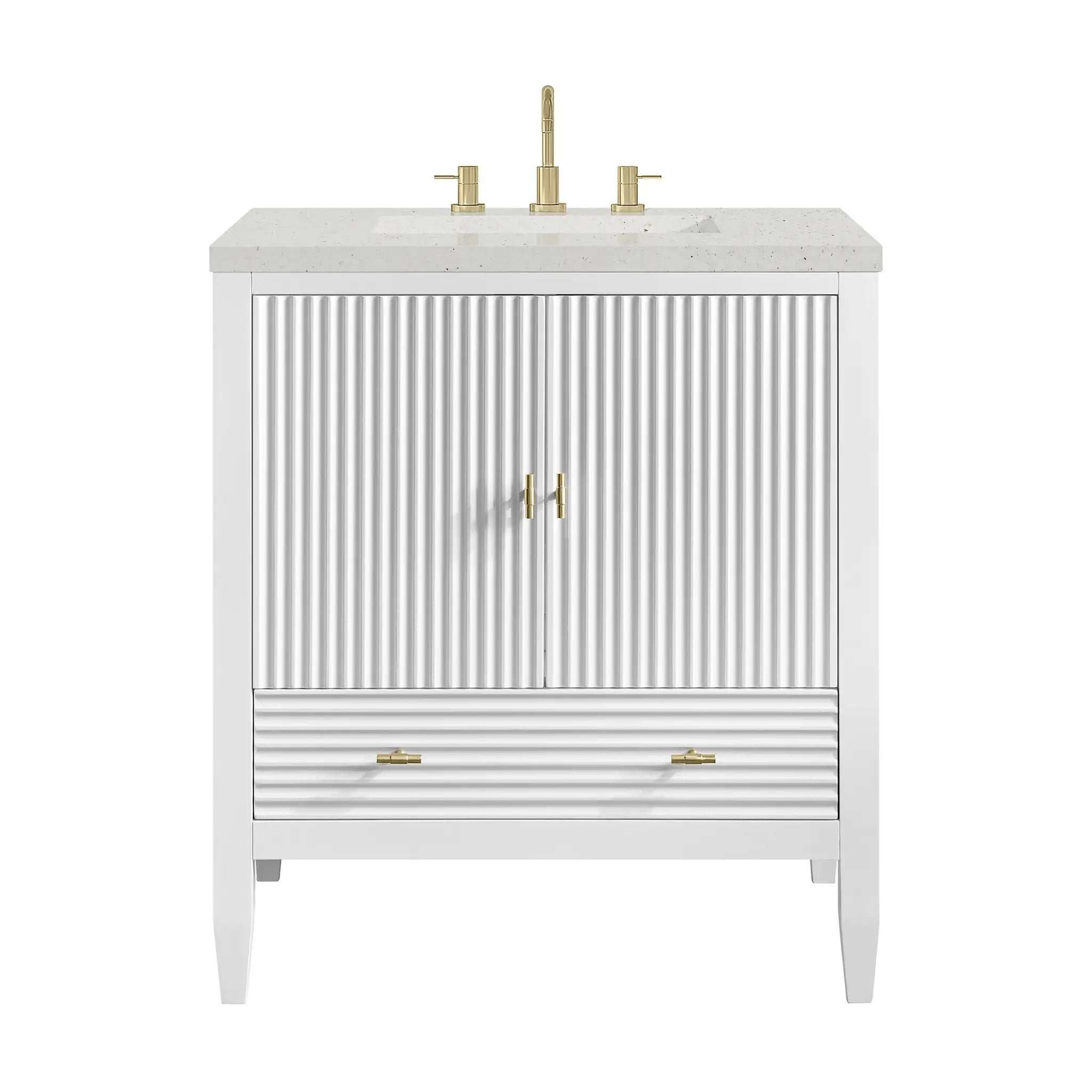 James Martin Myrrin 30" Single Vanity Set - Bright White by James Martin Vanities
