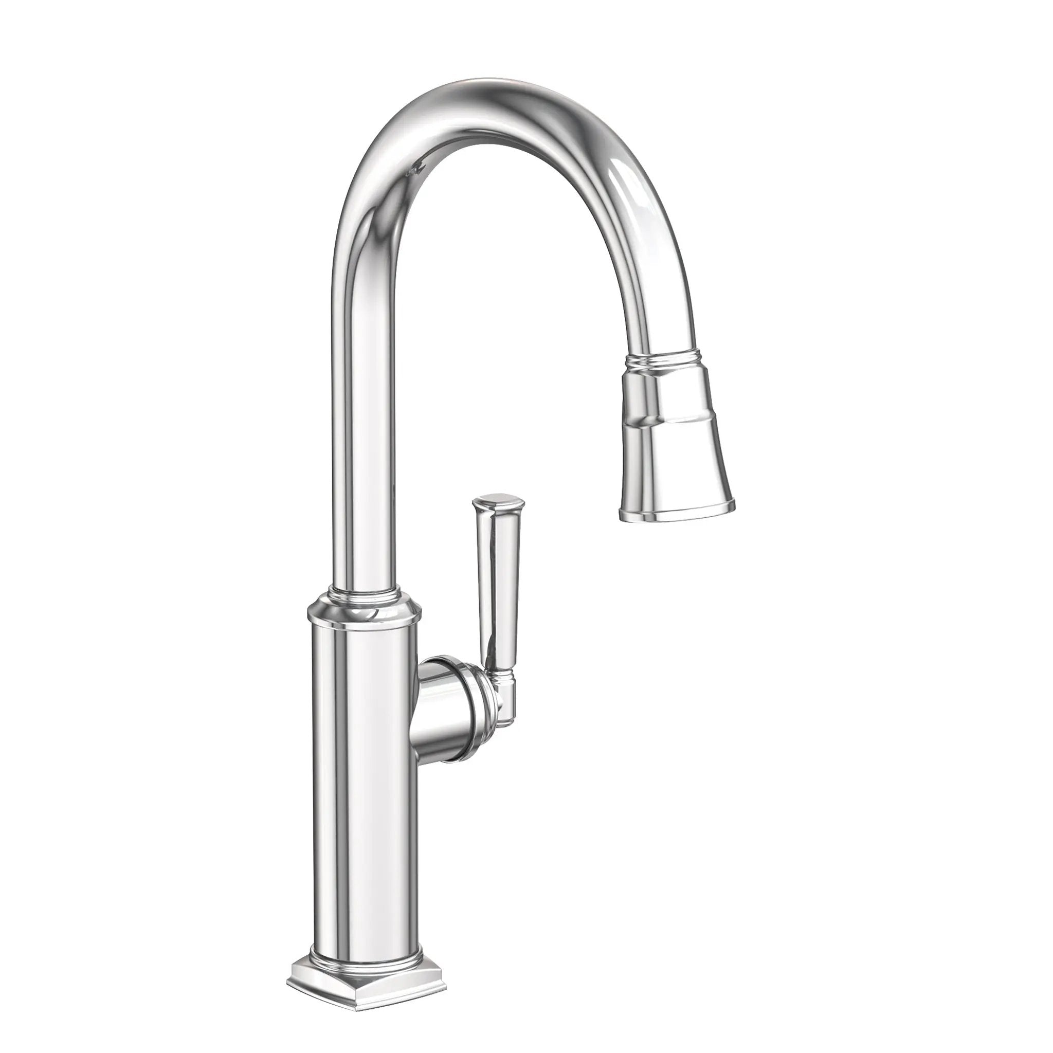 polished chrome kitchen faucet