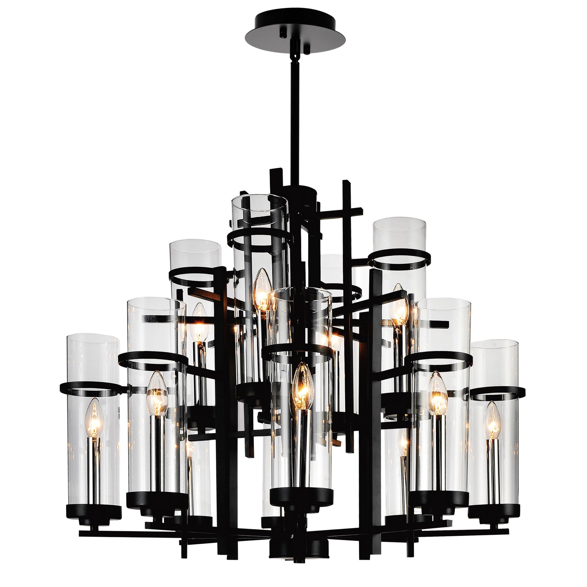 black chandelier