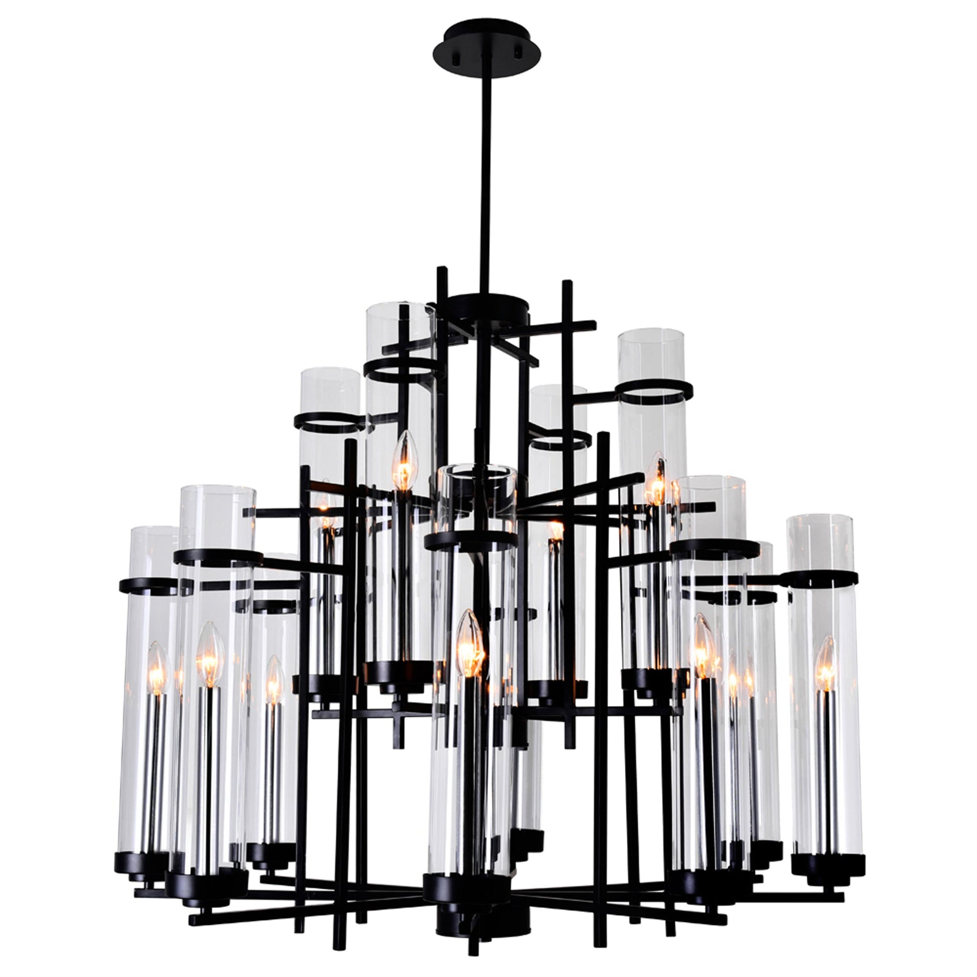 black chandelier