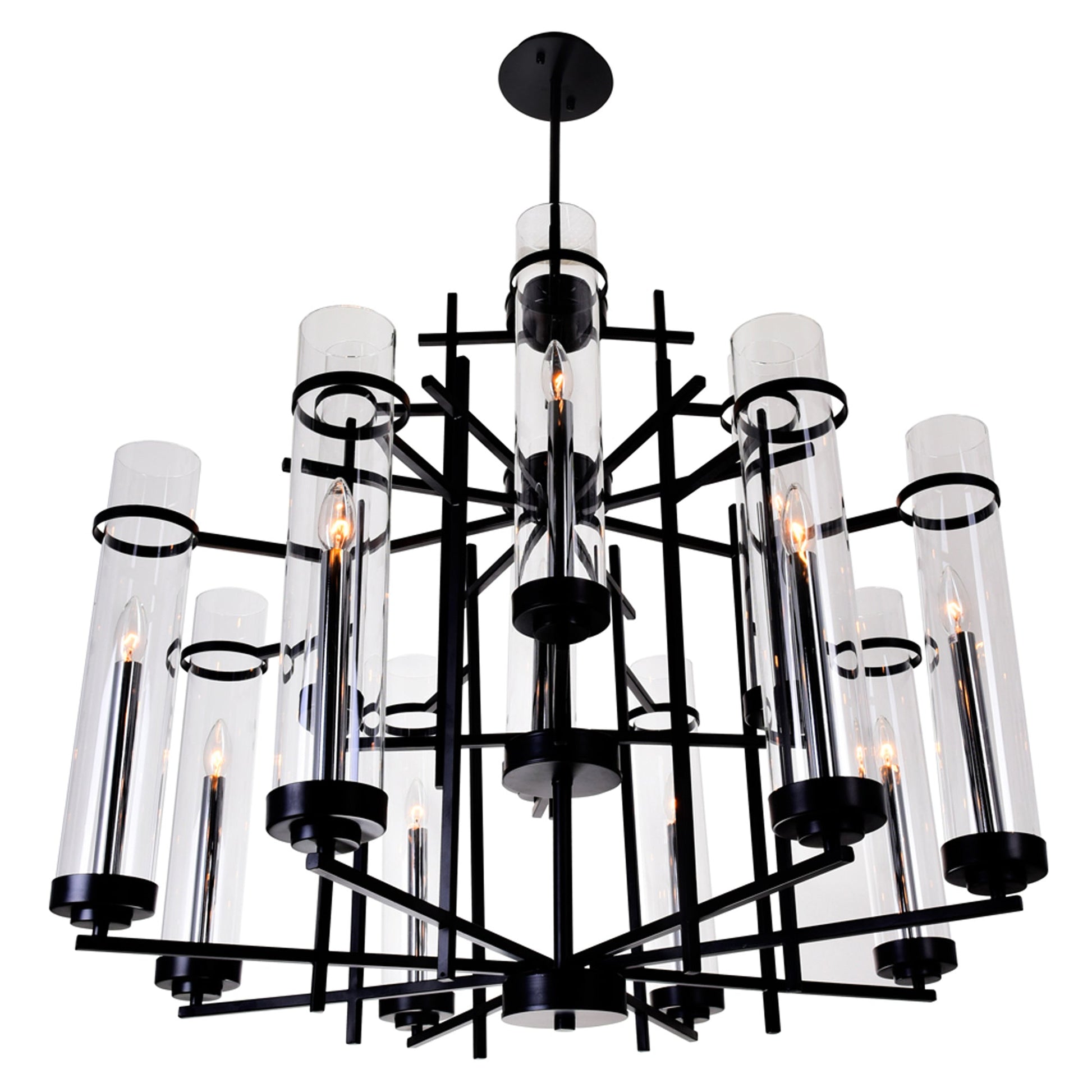 black chandelier