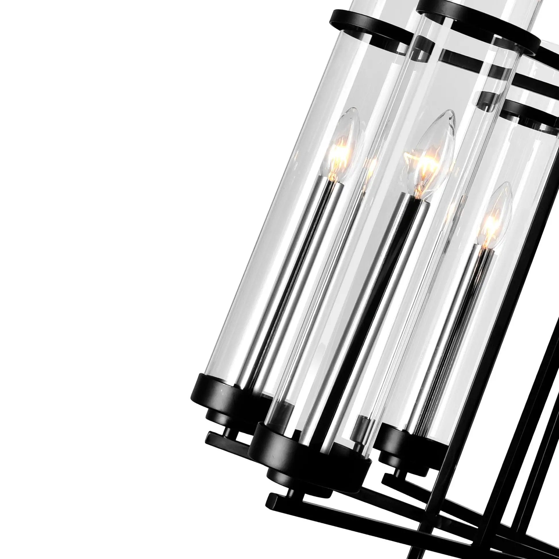 black chandelier