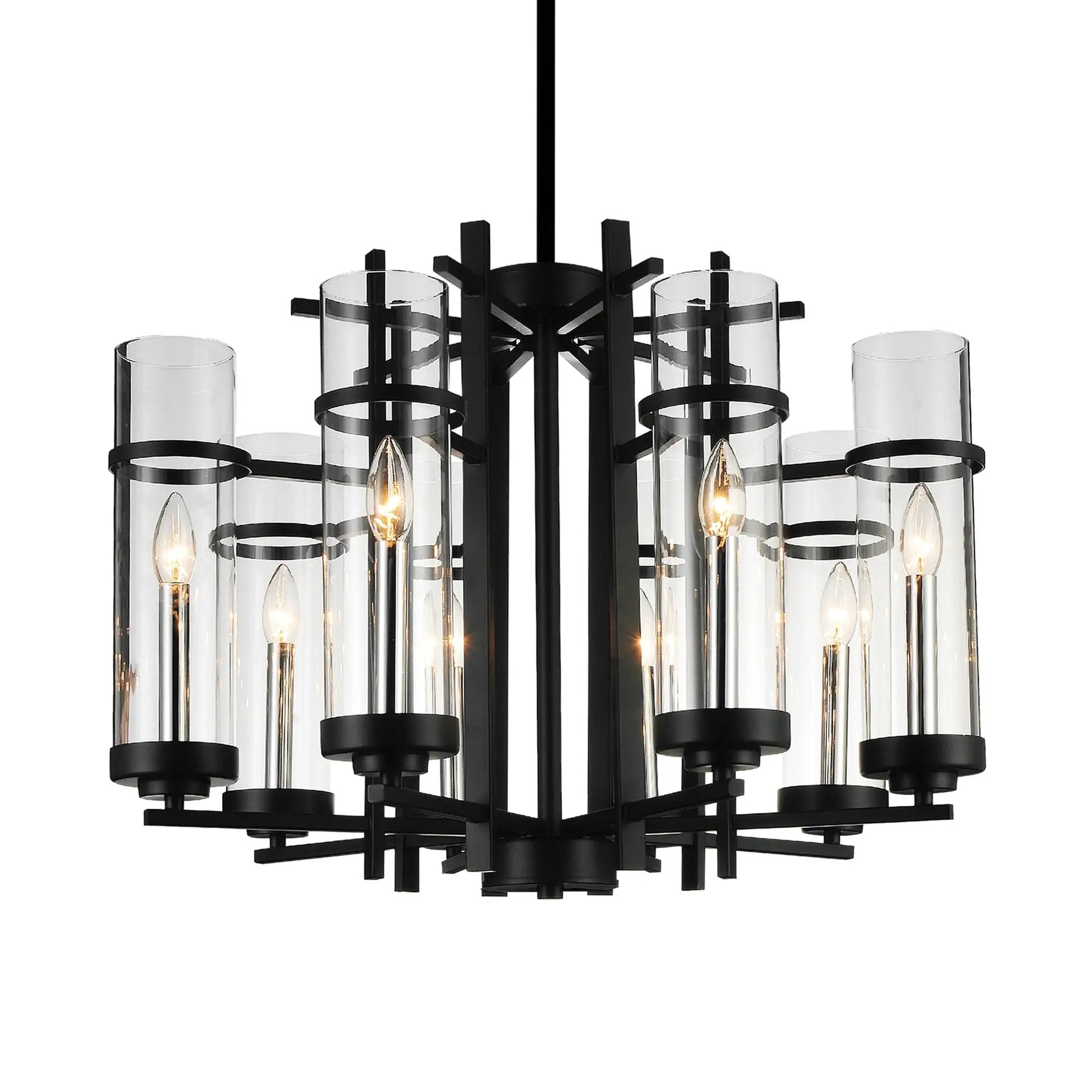 black chandelier