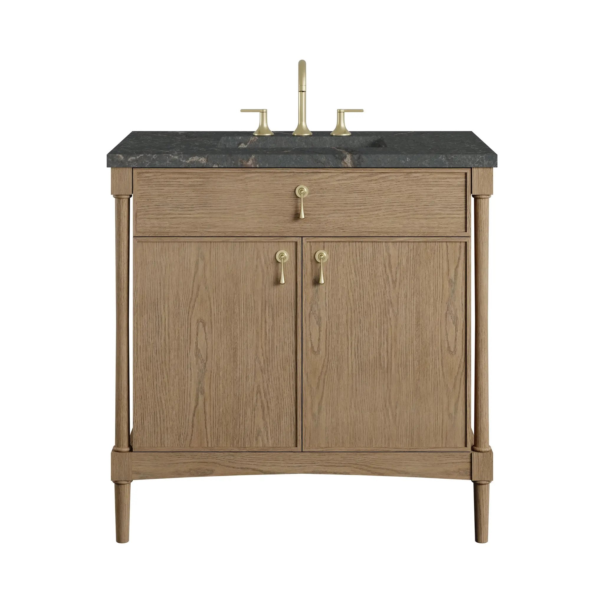 James Martin Kinnsden 36" Single Vanity Set - Weathered Oak by James Martin Vanities