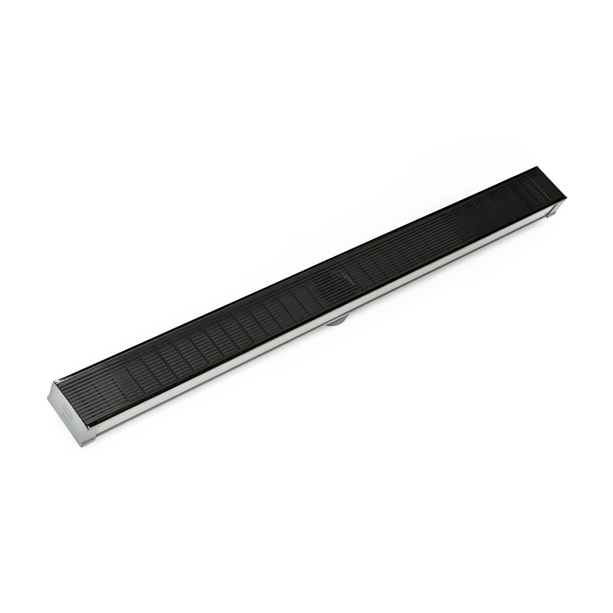 Infinity Drain 96" S-PVC Series Low Profile Site Sizable Linear Drain Kit with 2 1/2" Wedge Wire Grate