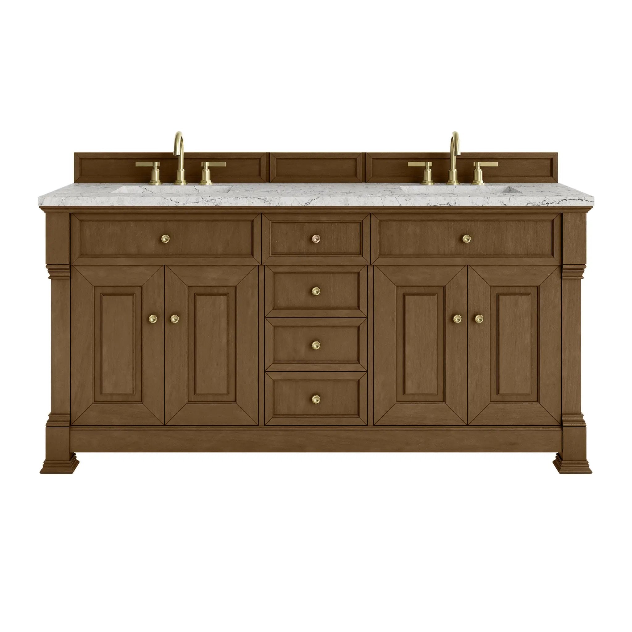 James Martin Brookfield 72" Double Vanity Set - Honey Oak by James Martin Vanities