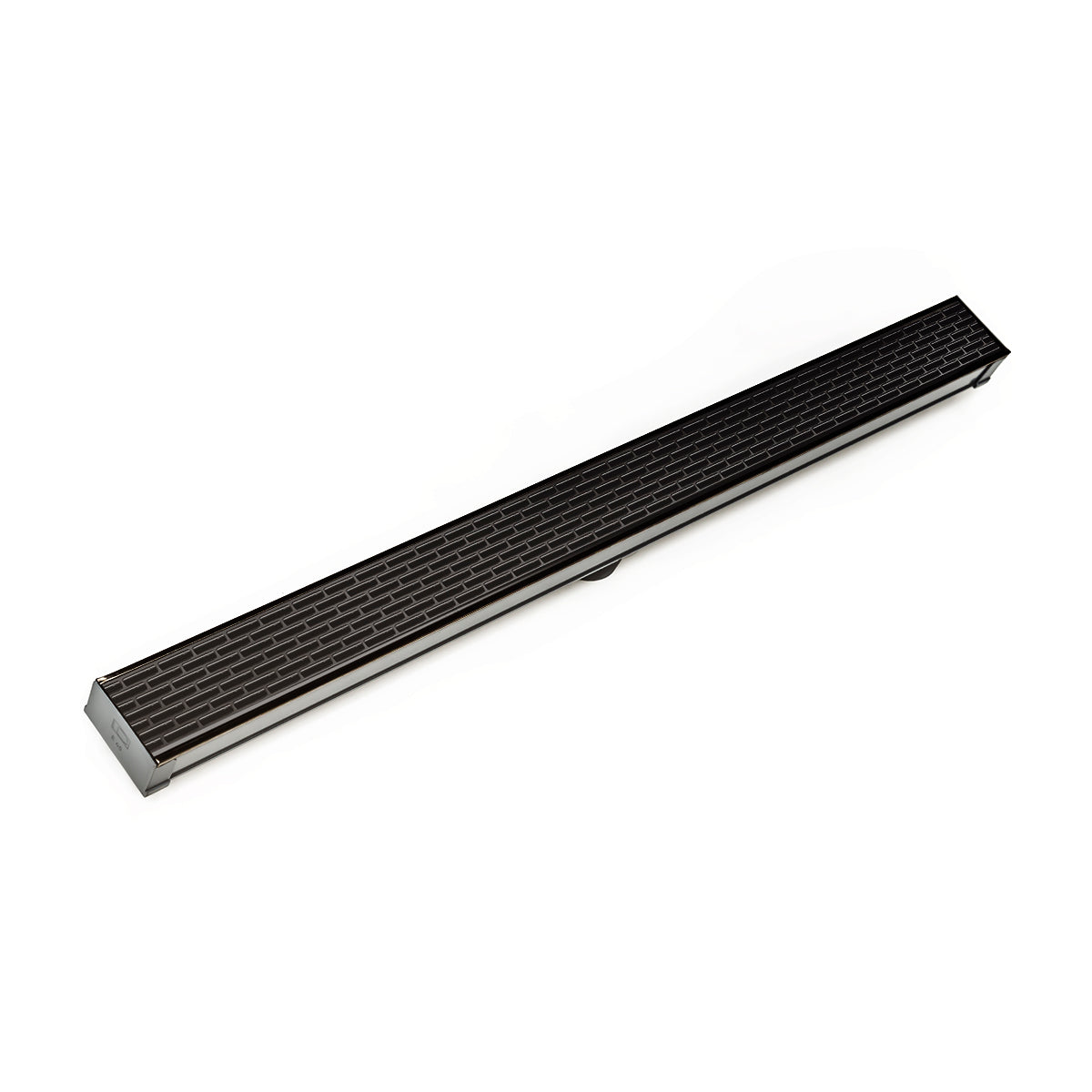 Infinity Drain 96" S-PVC Series Low Profile Site Sizable Linear Drain Kit with 2 1/2" Perforated Offset Slot Grate