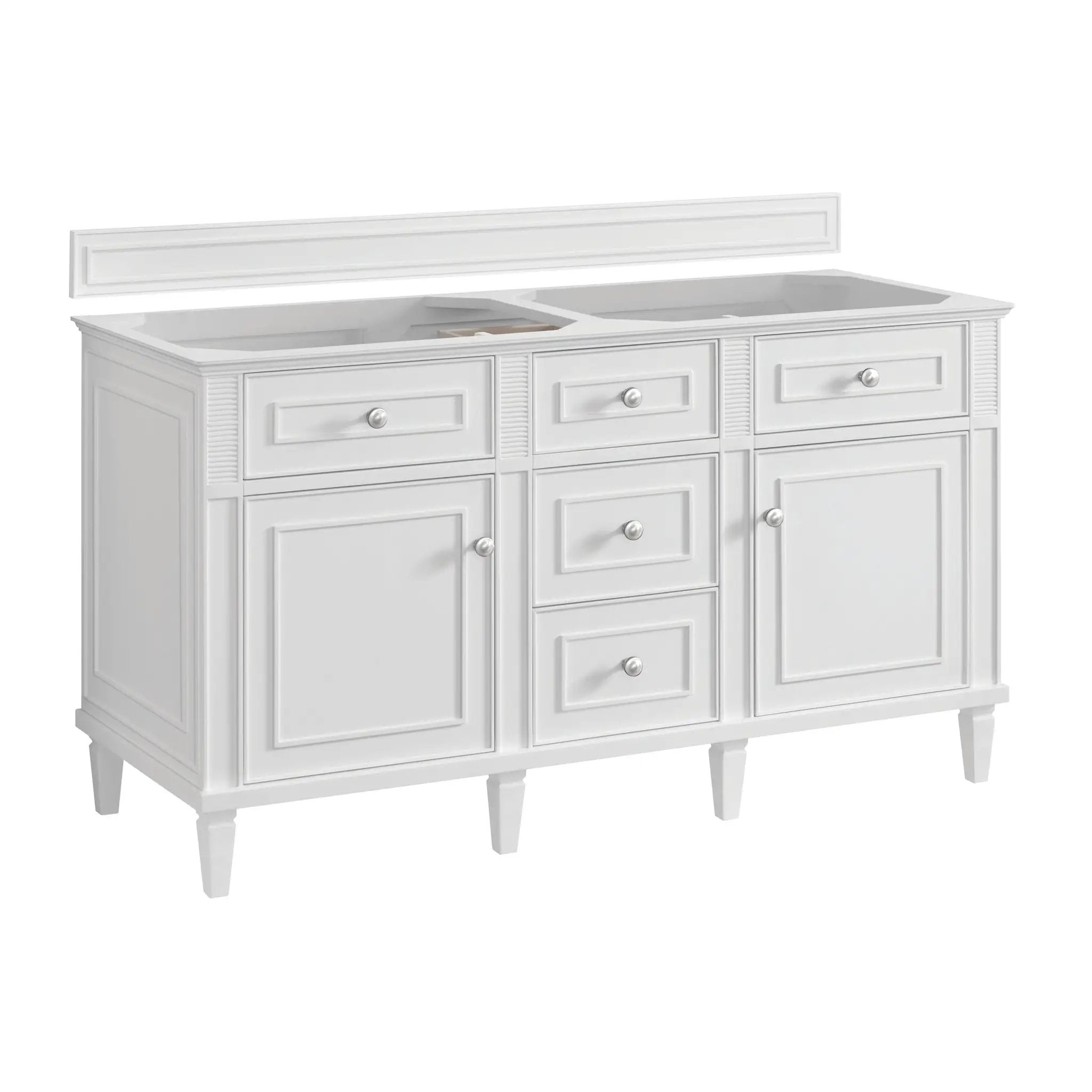 bright white vanity