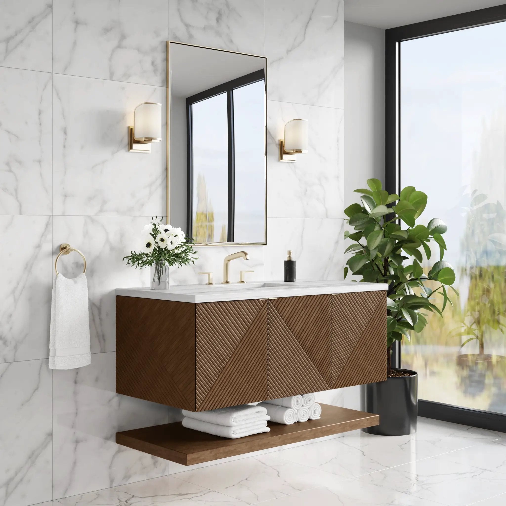 chestnut vanity