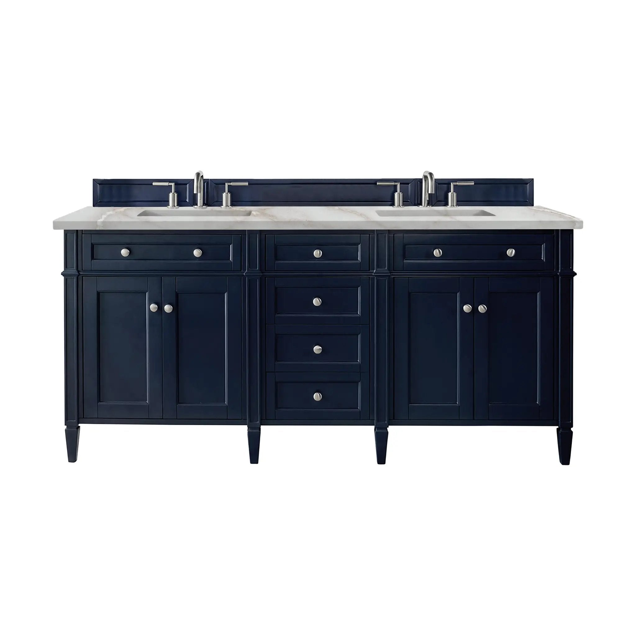 James Martin Brittany 72" Double Vanity Set - Victory Blue by James Martin Vanities