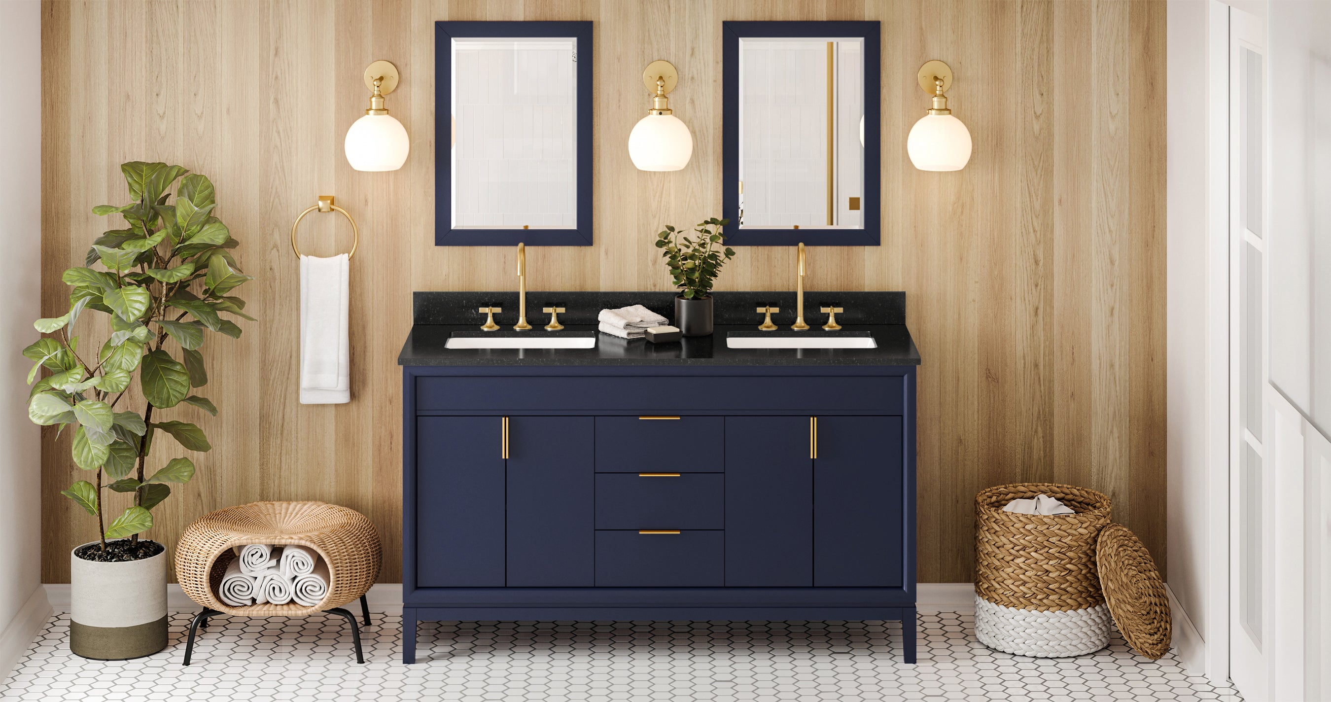 hale blue vanity