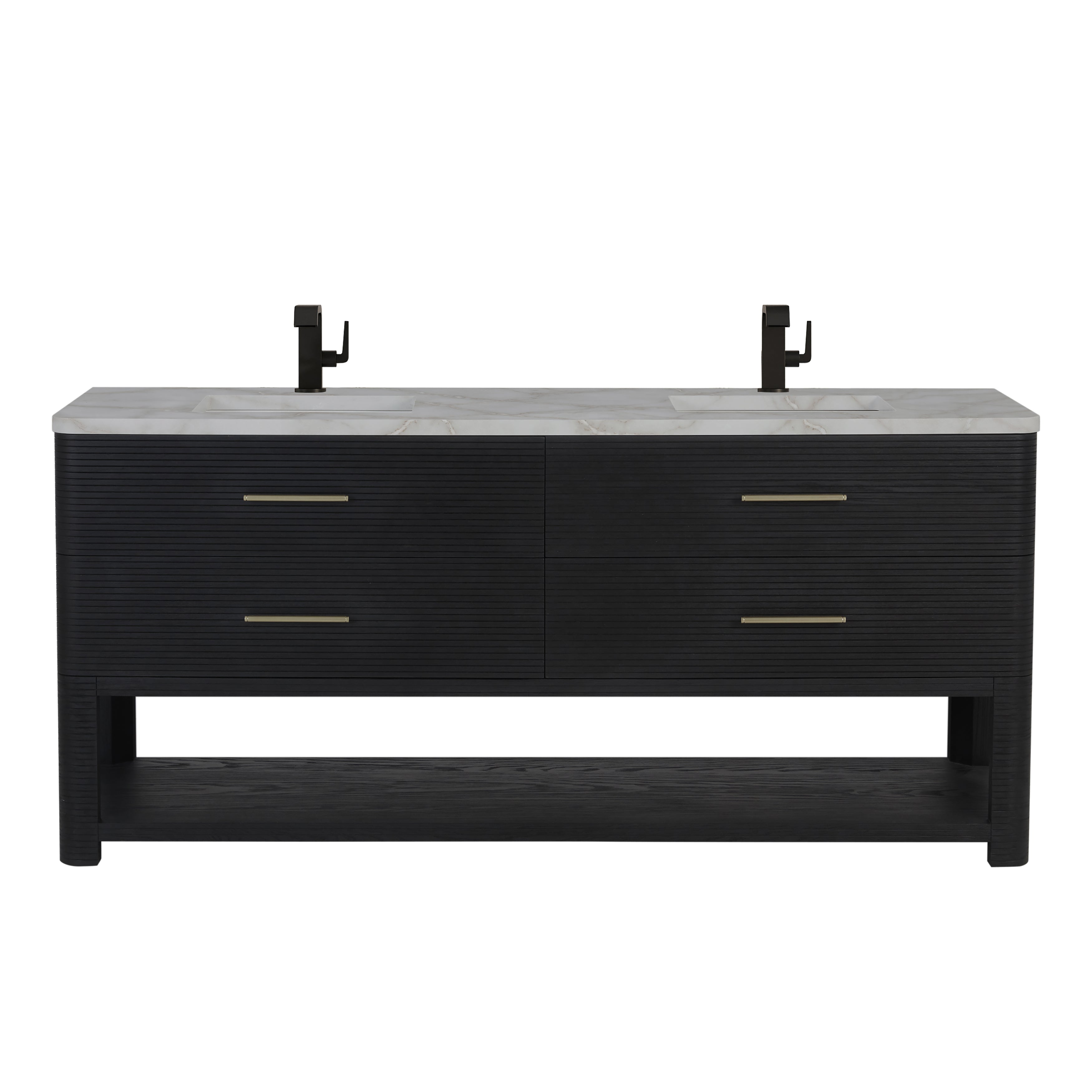 carbon oak vanity