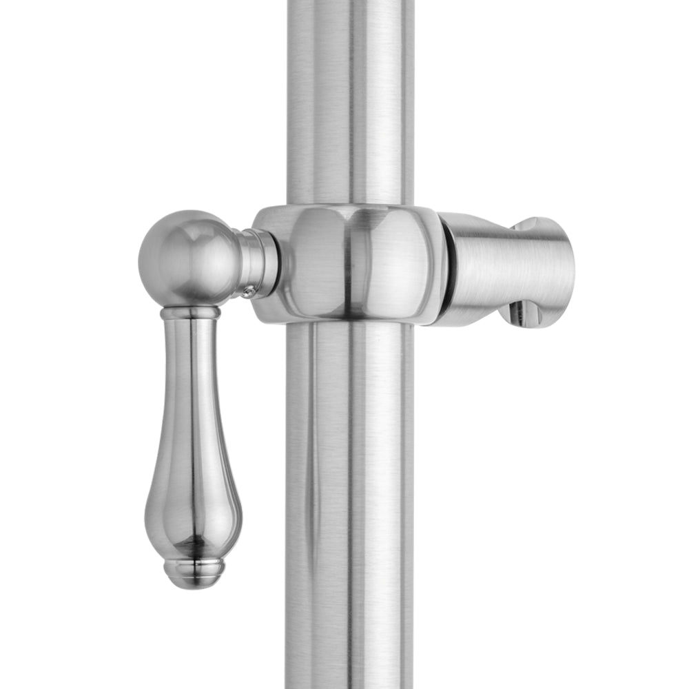 polished chrome grab bar