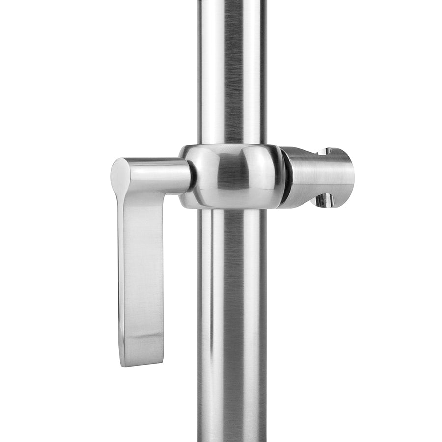 polished chrome grab bar