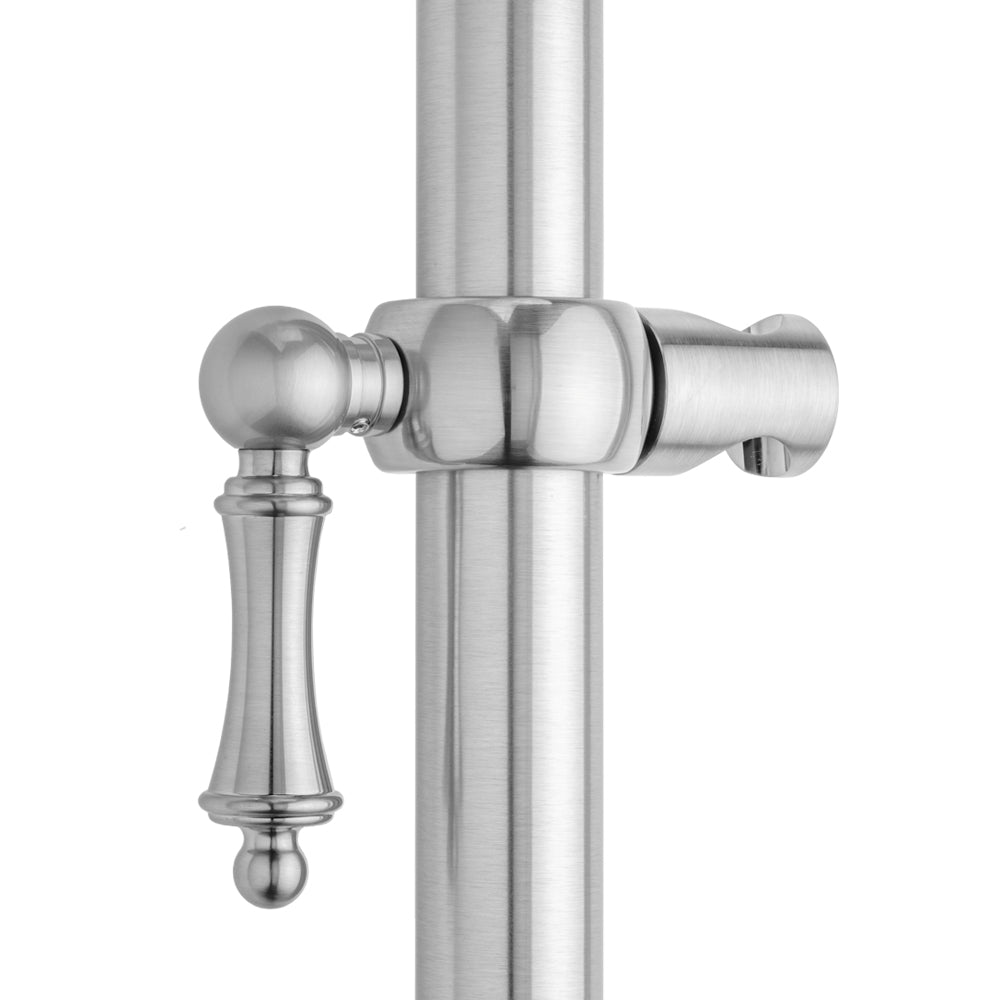 polished chrome grab bar