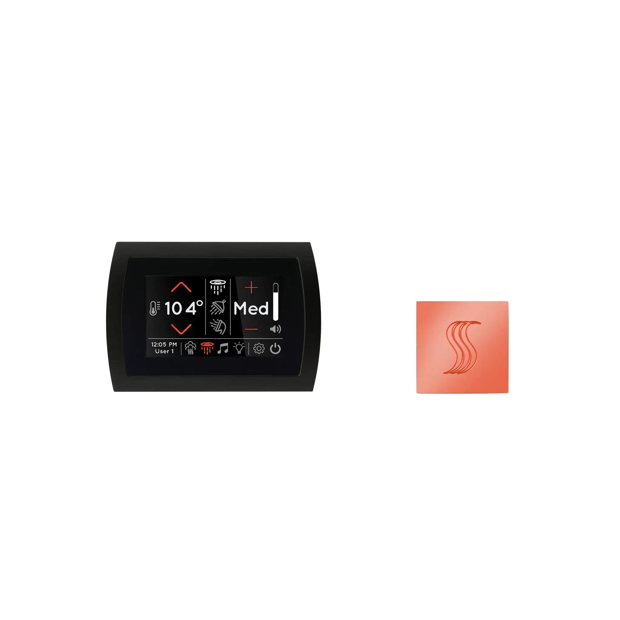 Thermasol Signatouch Control and Steam Head Kit Square by Thermasol