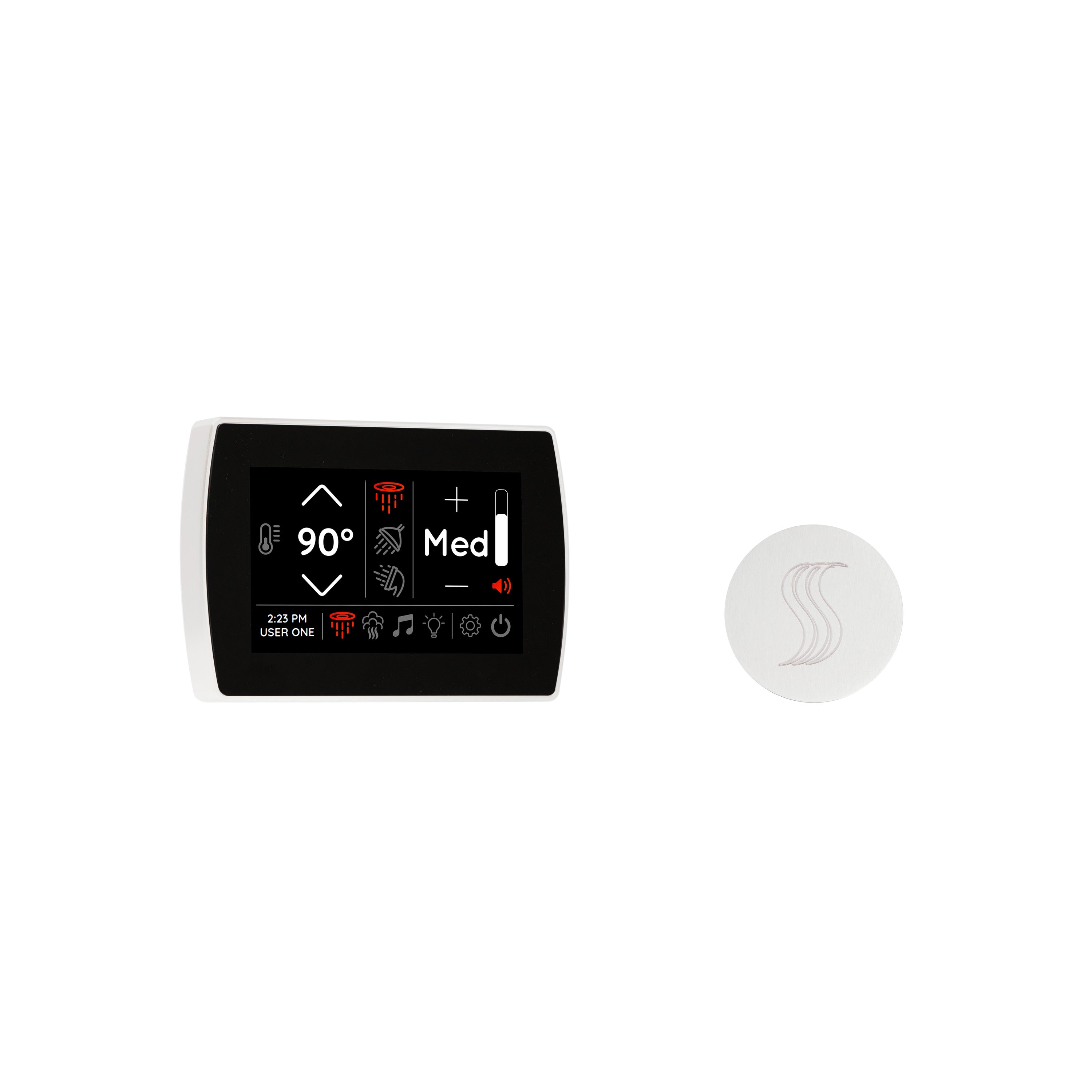 Thermasol Signatouch Control and Steam Head Kit Round