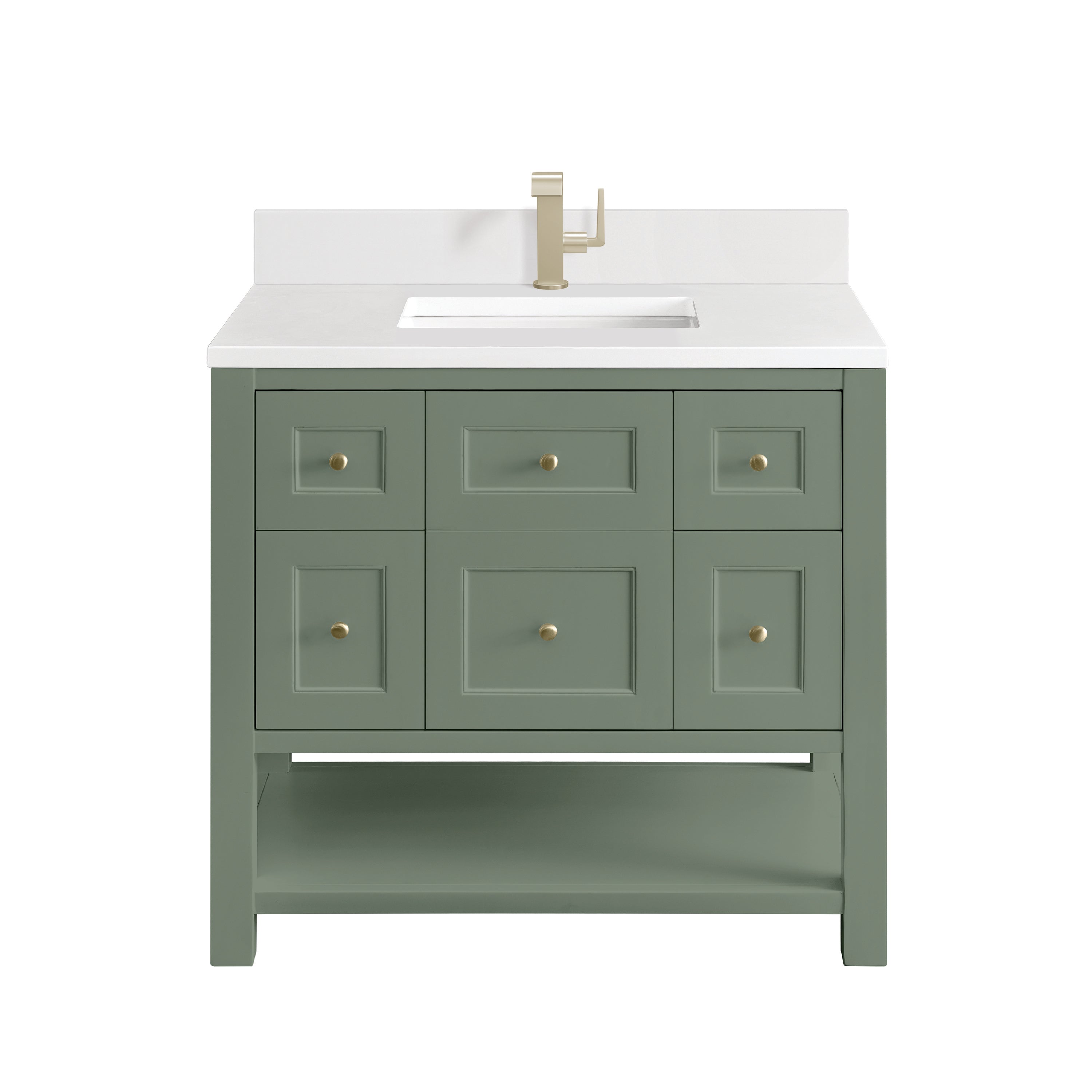 James Martin Vanities Breckenridge 36" Single Vanity - Smokey Celadon