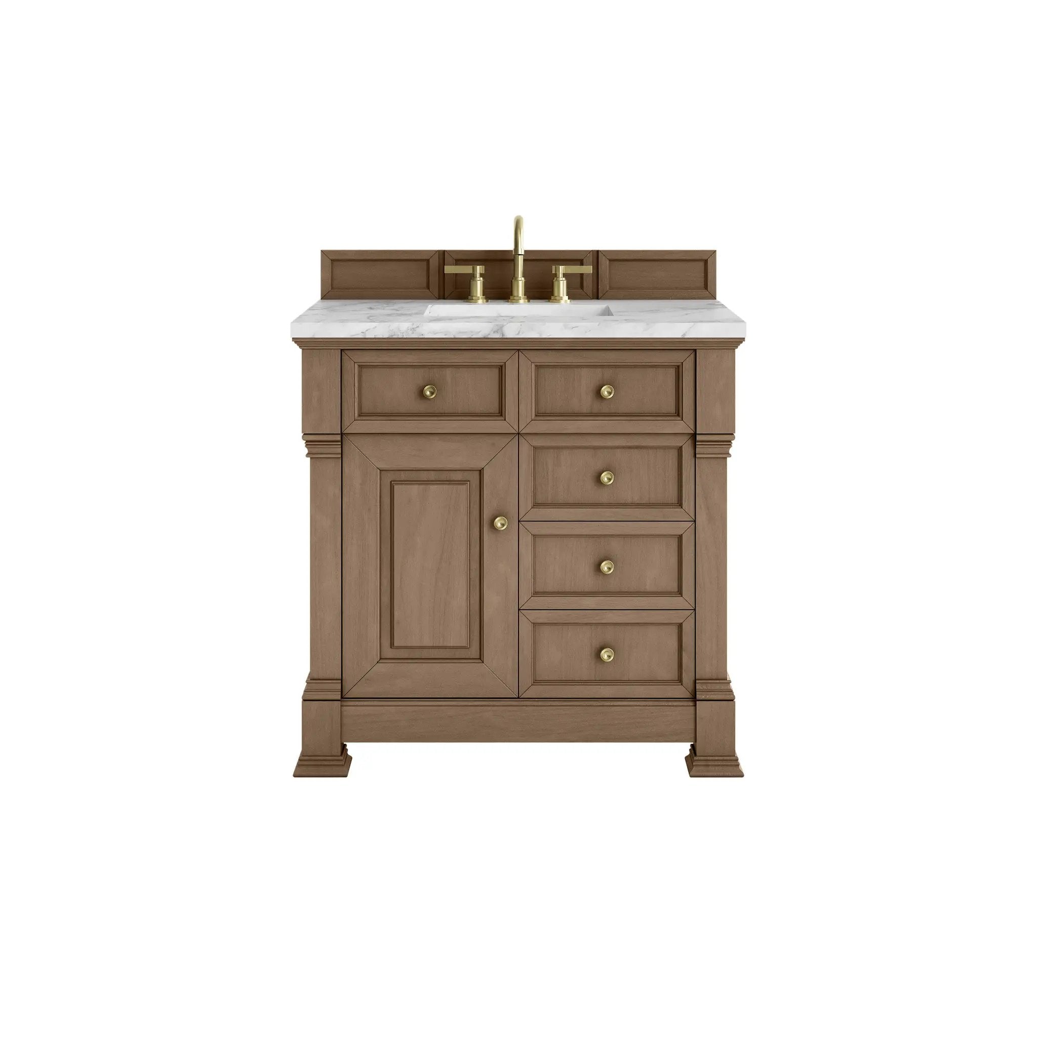 James Martin Brookfield 36" Single Vanity Set - Pecan by James Martin Vanities