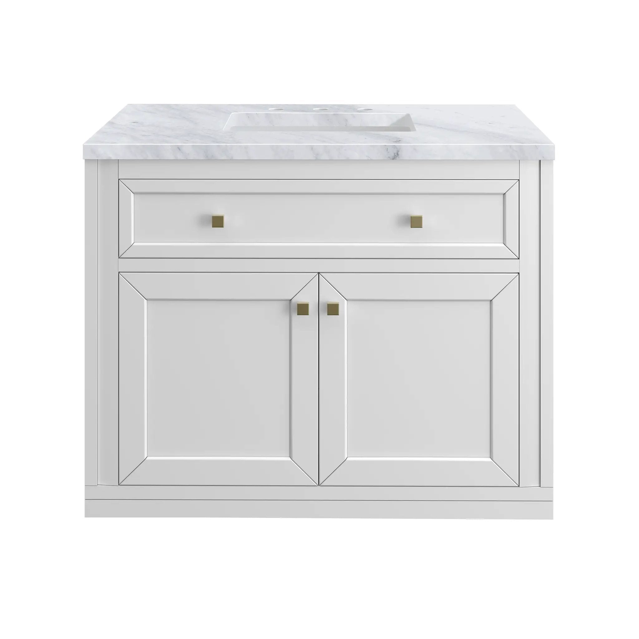 James Martin Chicago 36" Single Vanity Set - Glossy White by James Martin Vanities