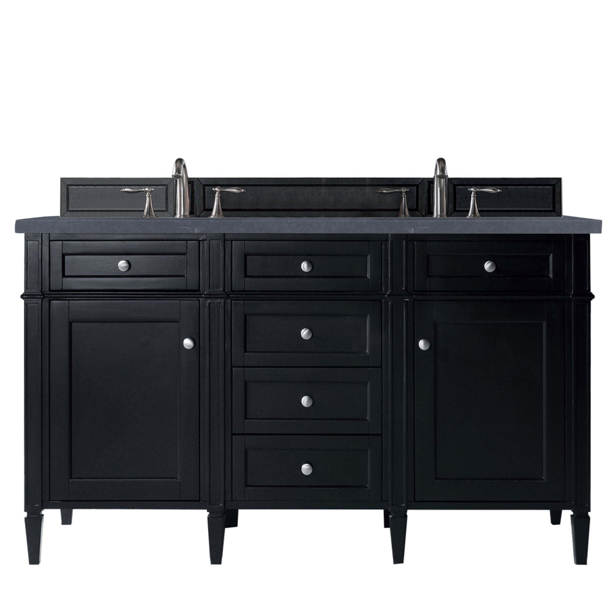 James Martin Vanities Brittany 60" Double Vanity - Black Onyx