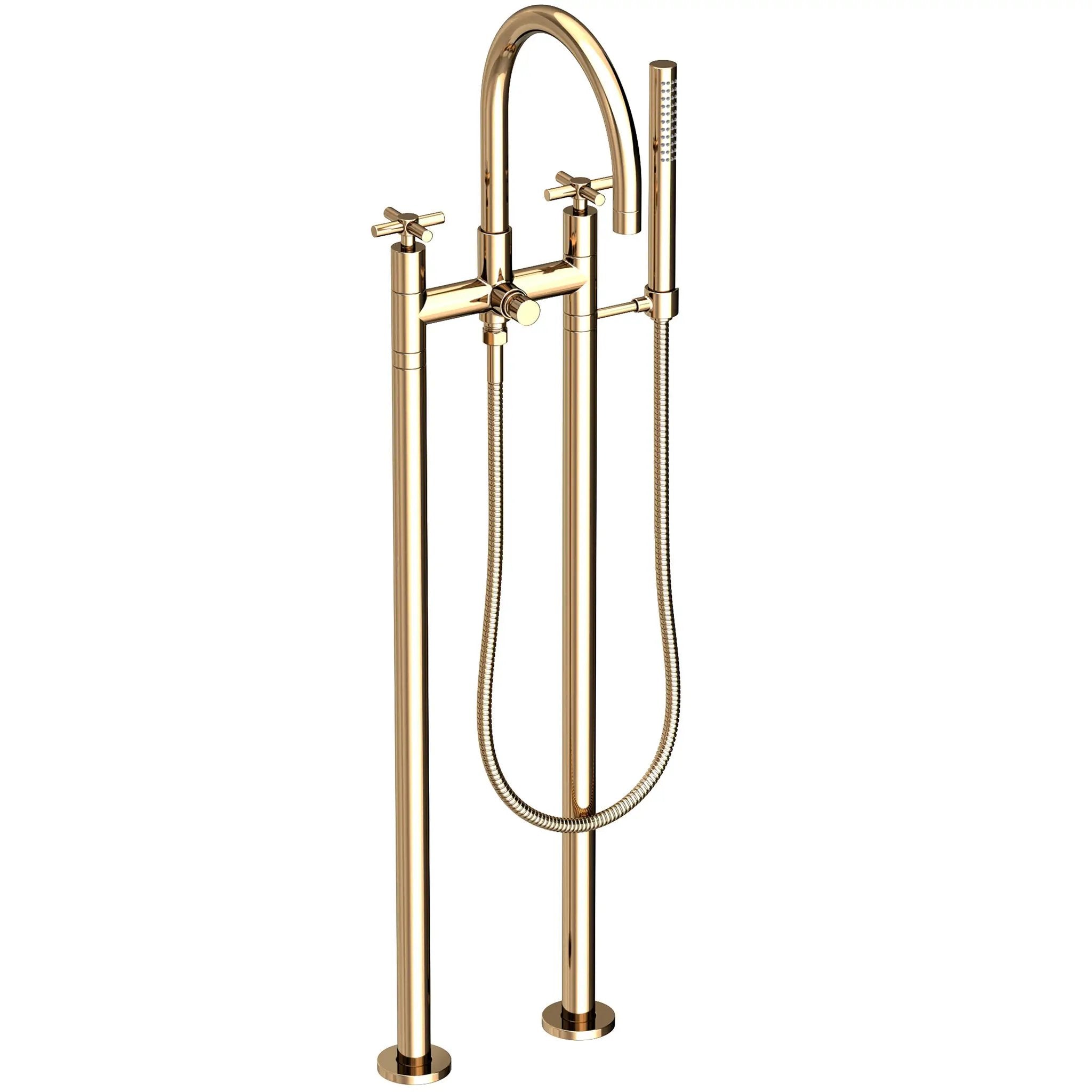 Newport Brass East Linear Exposed Tub & Hand Shower Set w/Risers by Newport Brass