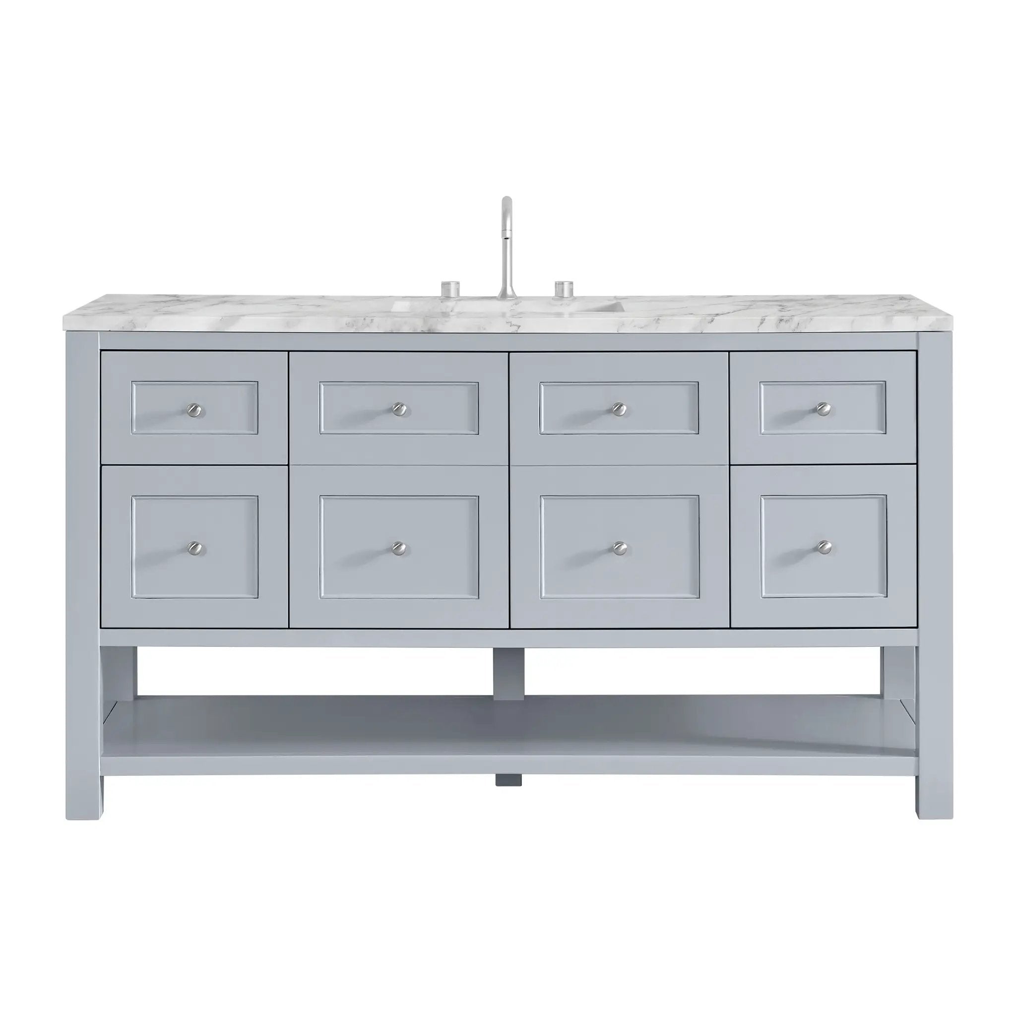 James Martin Breckenridge 60" Single Vanity Set - Serenity Blue by James Martin Vanities