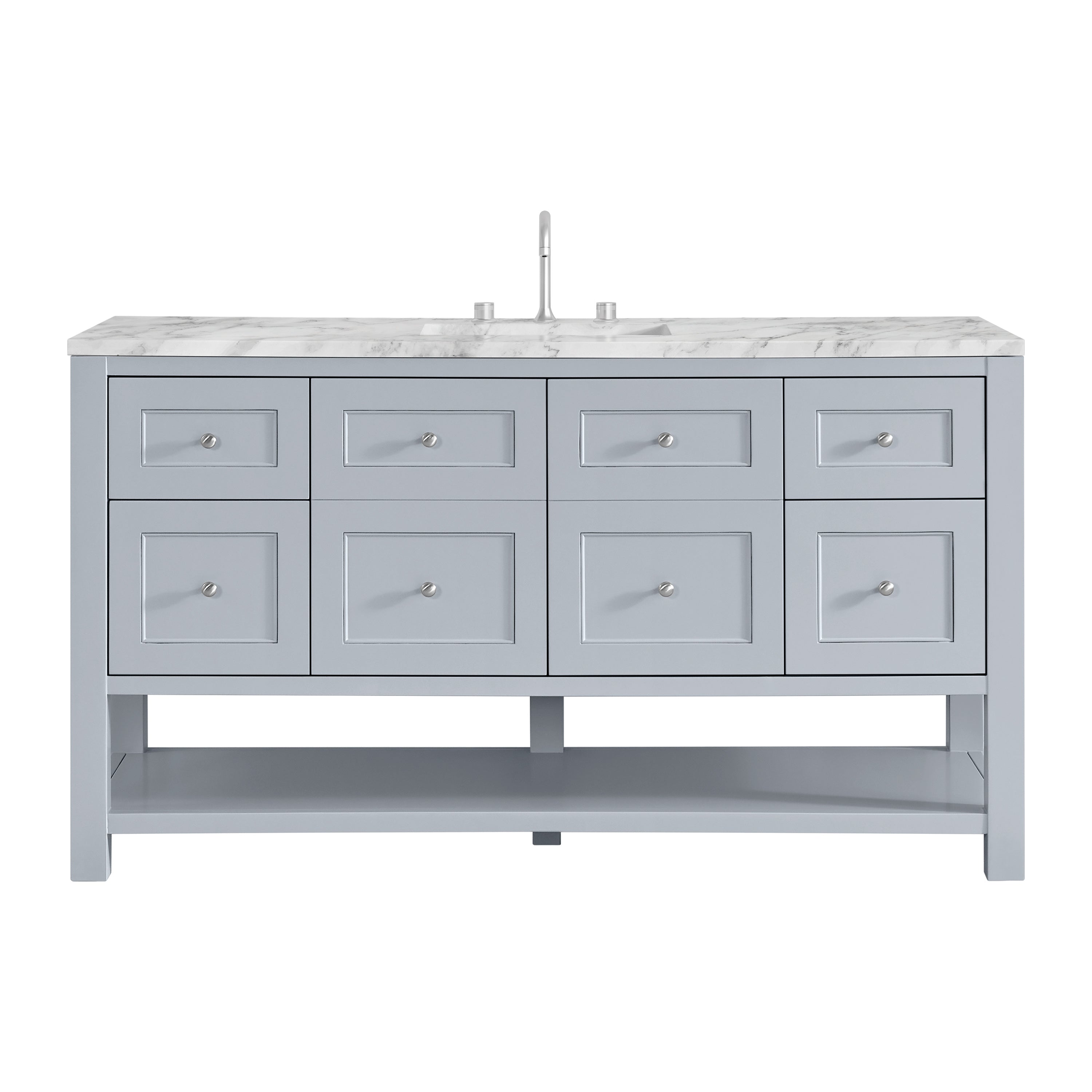 James Martin Vanities Breckenridge 60" Single Vanity - Serenity Blue