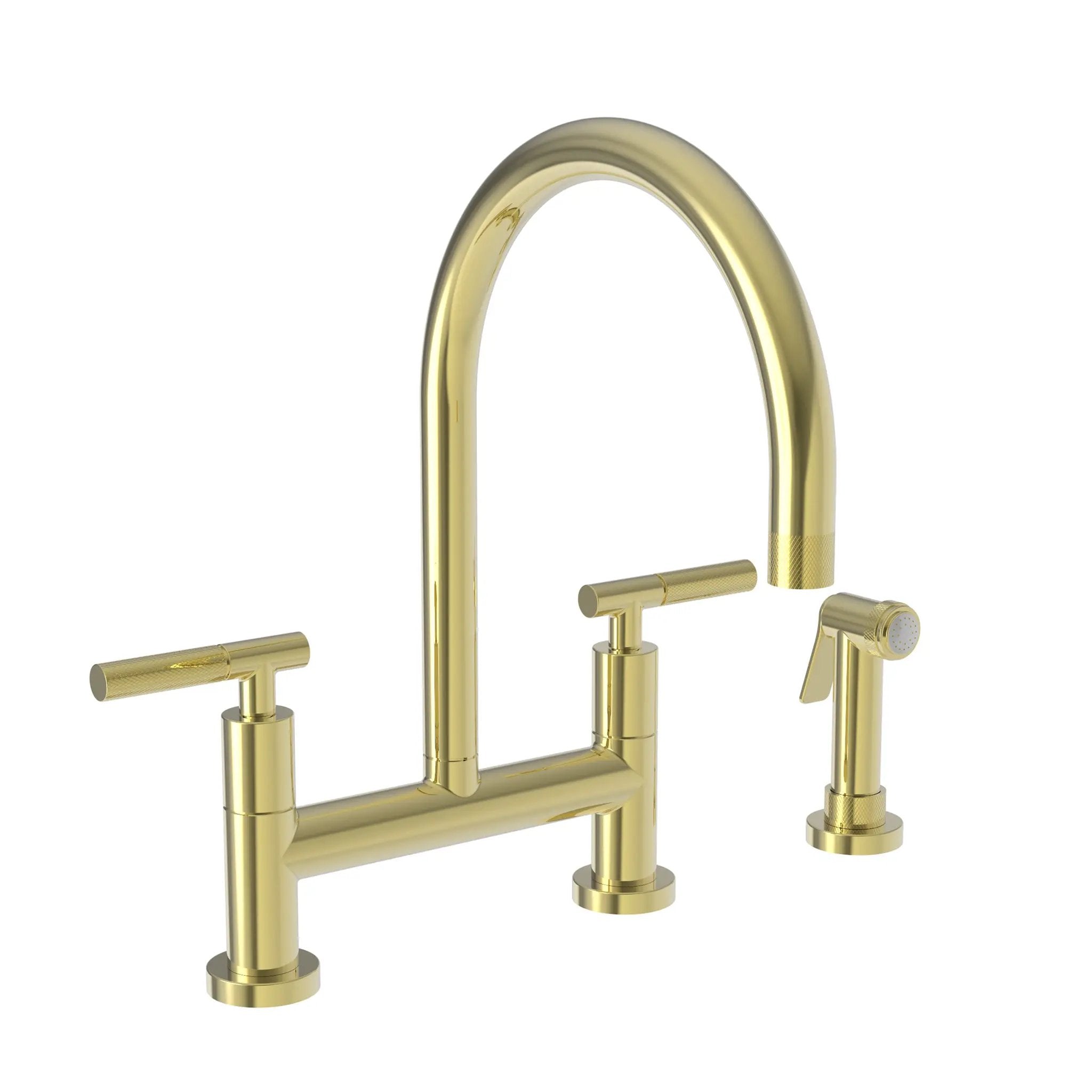 Newport Brass Muncy Kitchen Bridge Faucet with Side Spray by Newport Brass